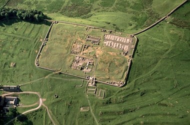 Aerial photograph of a Roman Fort.