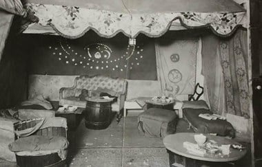 Photograph of the interior of the Caravan Club
