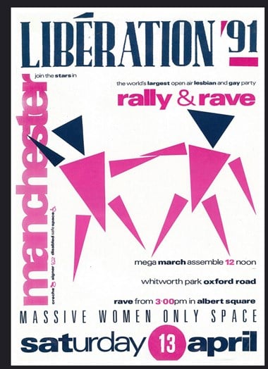 Liberation '91 Rally & Rave poster