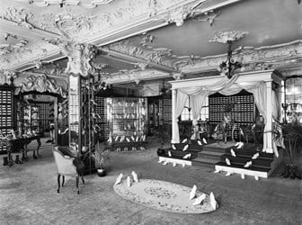 Harrods Shoe Department, decorated by Frederick Sage & Co. Ltd, in 1919