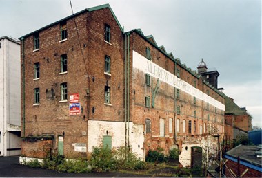 The east elevation of the Spinning Mill in 2002