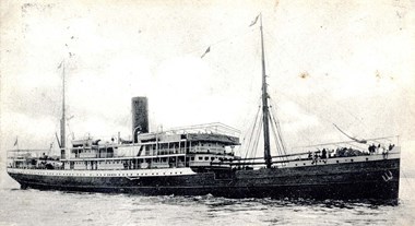 Postcard of the SS Mendi