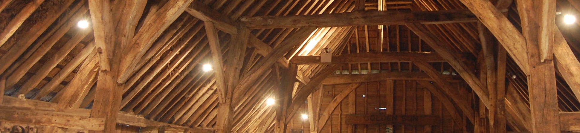 Interior of Harmondsworth Barn, Hillingdon