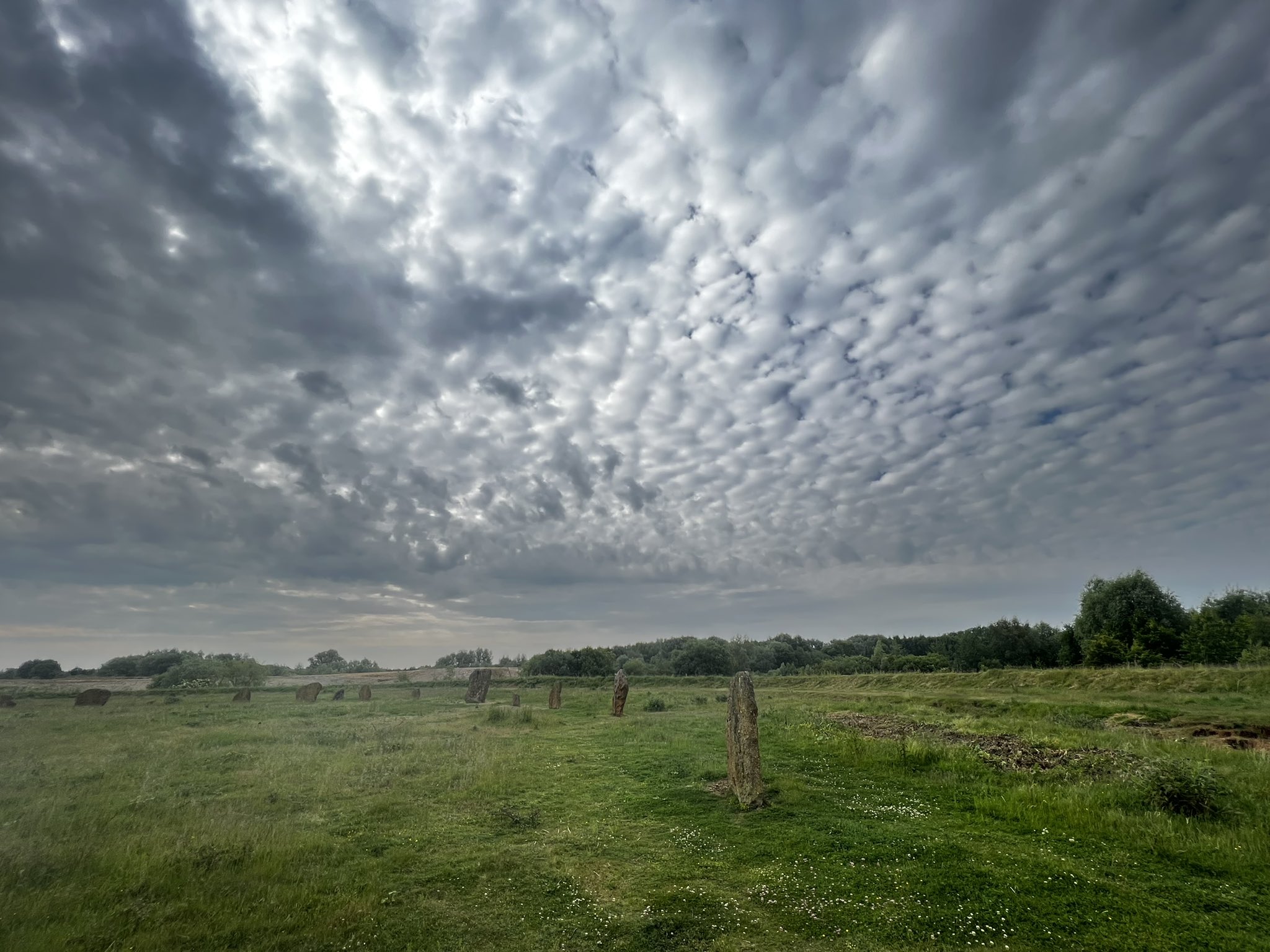 some of the stones under a sky