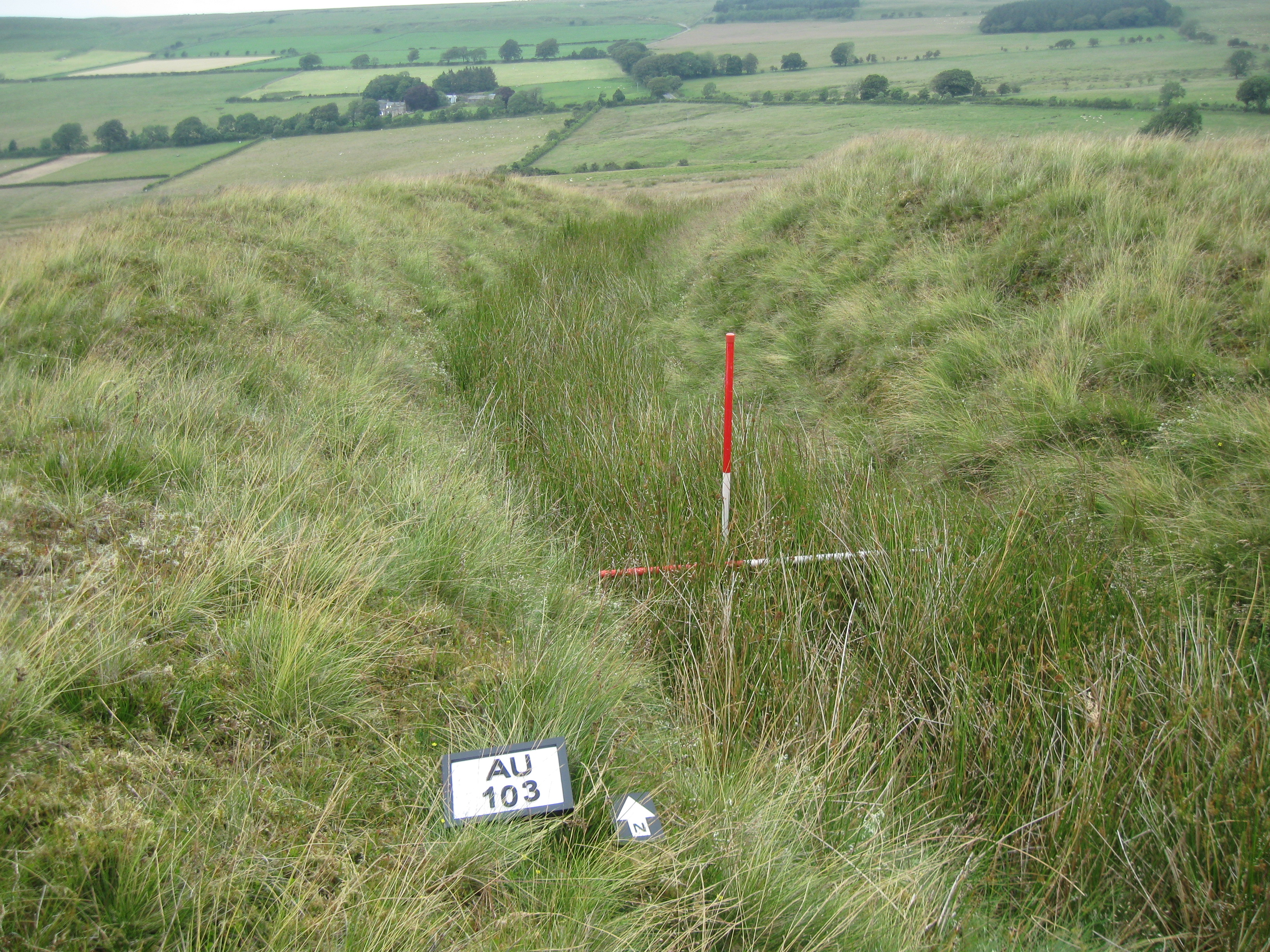 Although best seen from the air it is difficult to appreciate the depth of the ditches unless on the ground.