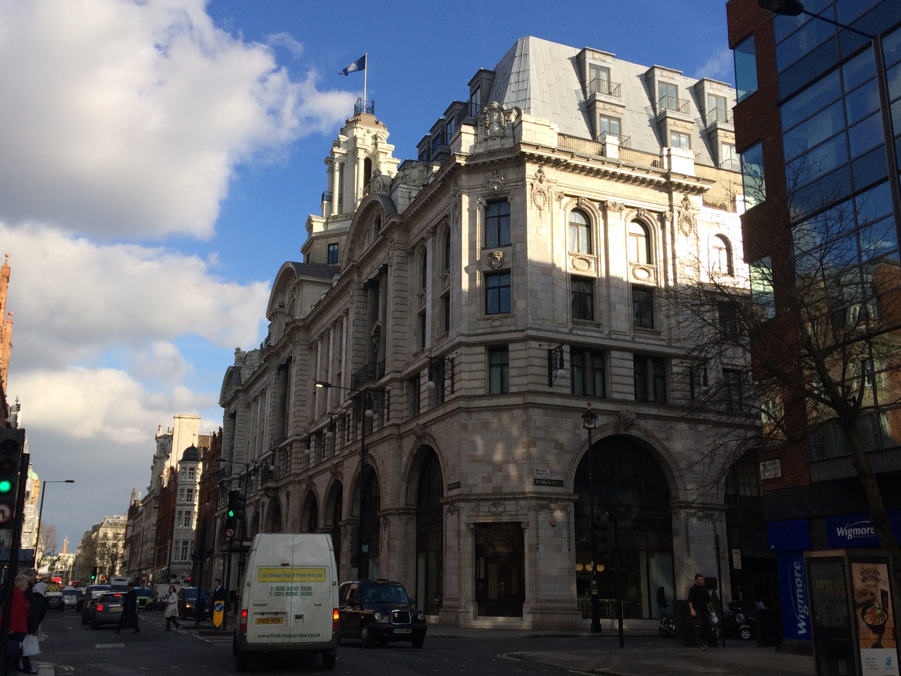Black and blue wigmore street sale