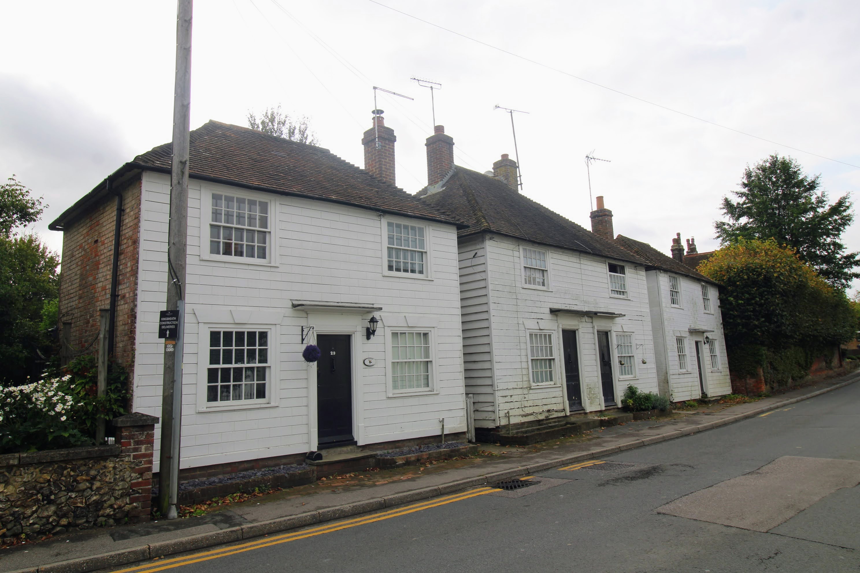 Taken 26/09/2023 from the North. As can be seen there are 4 dwellings in 3 blocks
