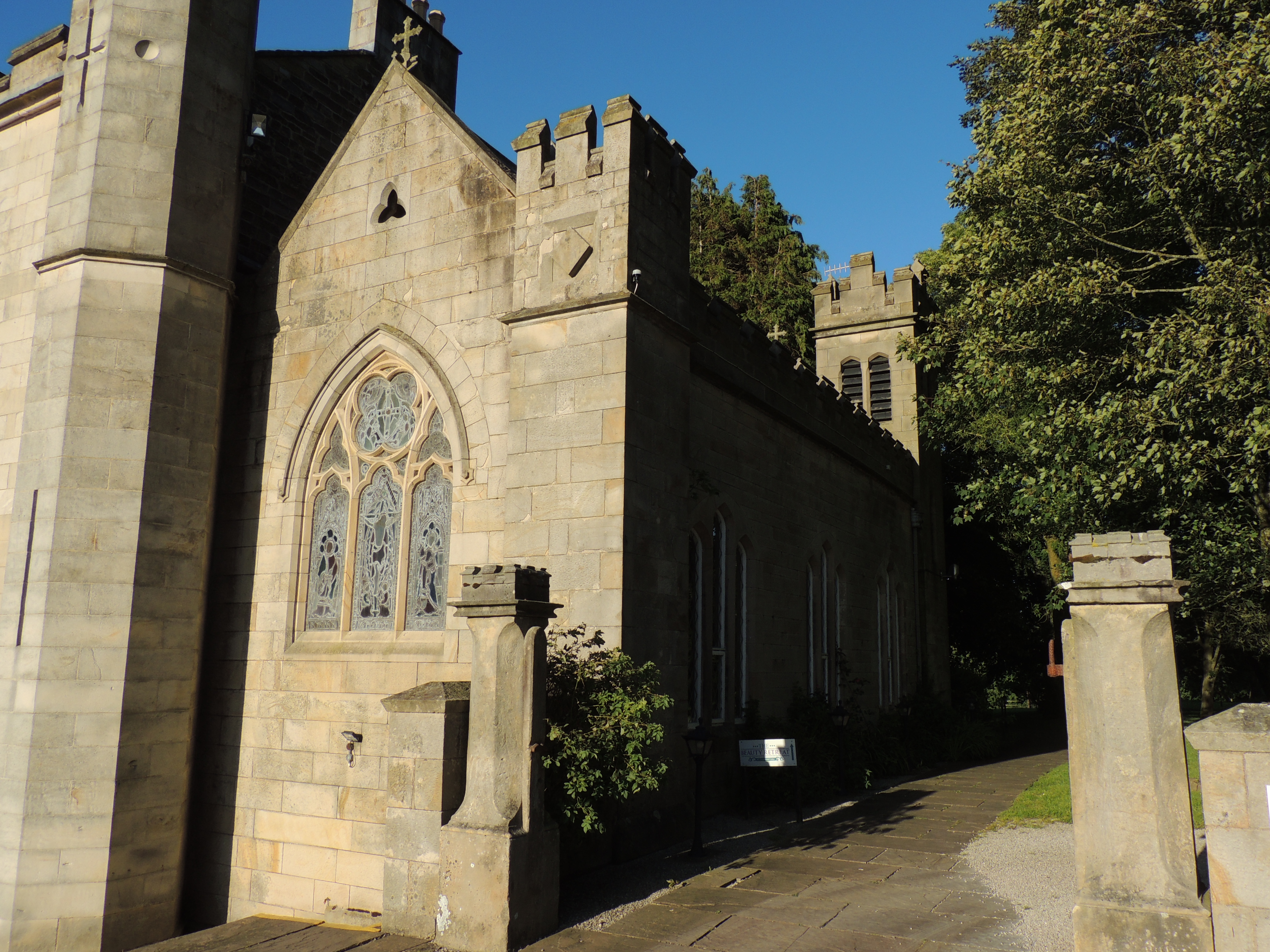 The Chapel at Thurnham Hall. Roman Catholic domestic chapel from 1845.