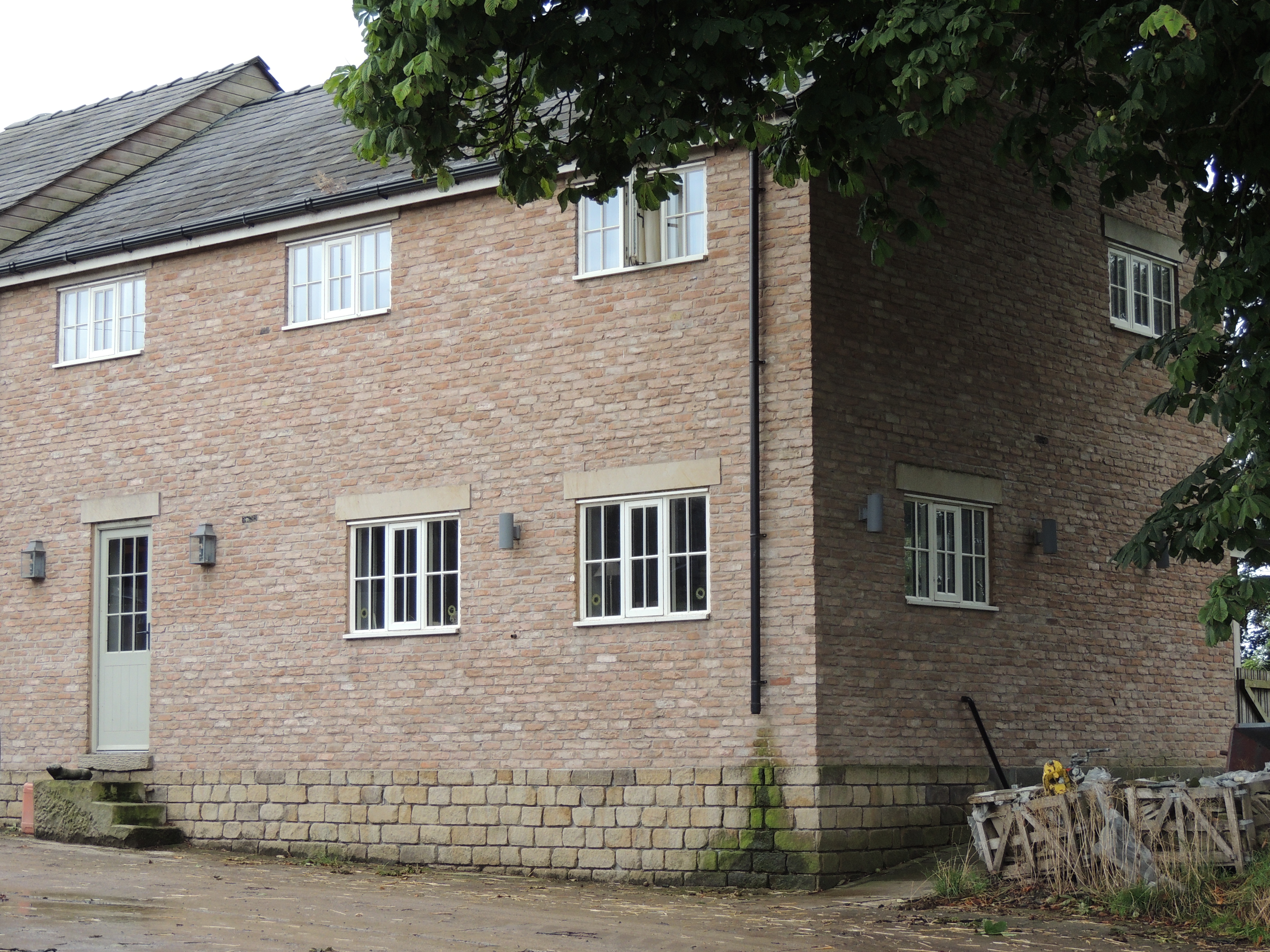 Building on the site of Raby's Old Farmhouse. Sunday 26th August 2024. 