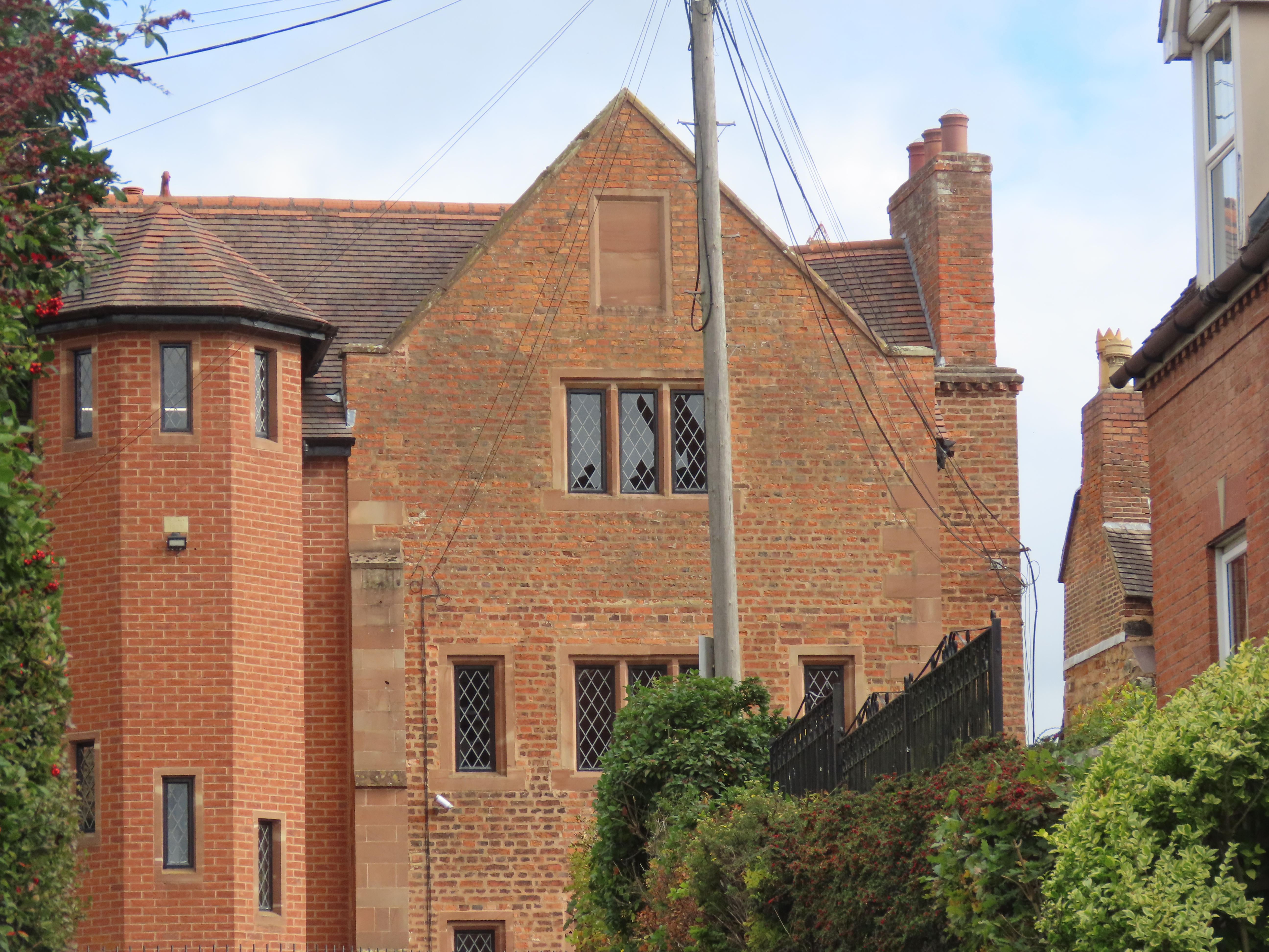 Vesey House from the back on Reddicroft, Sutton Coldfield. 