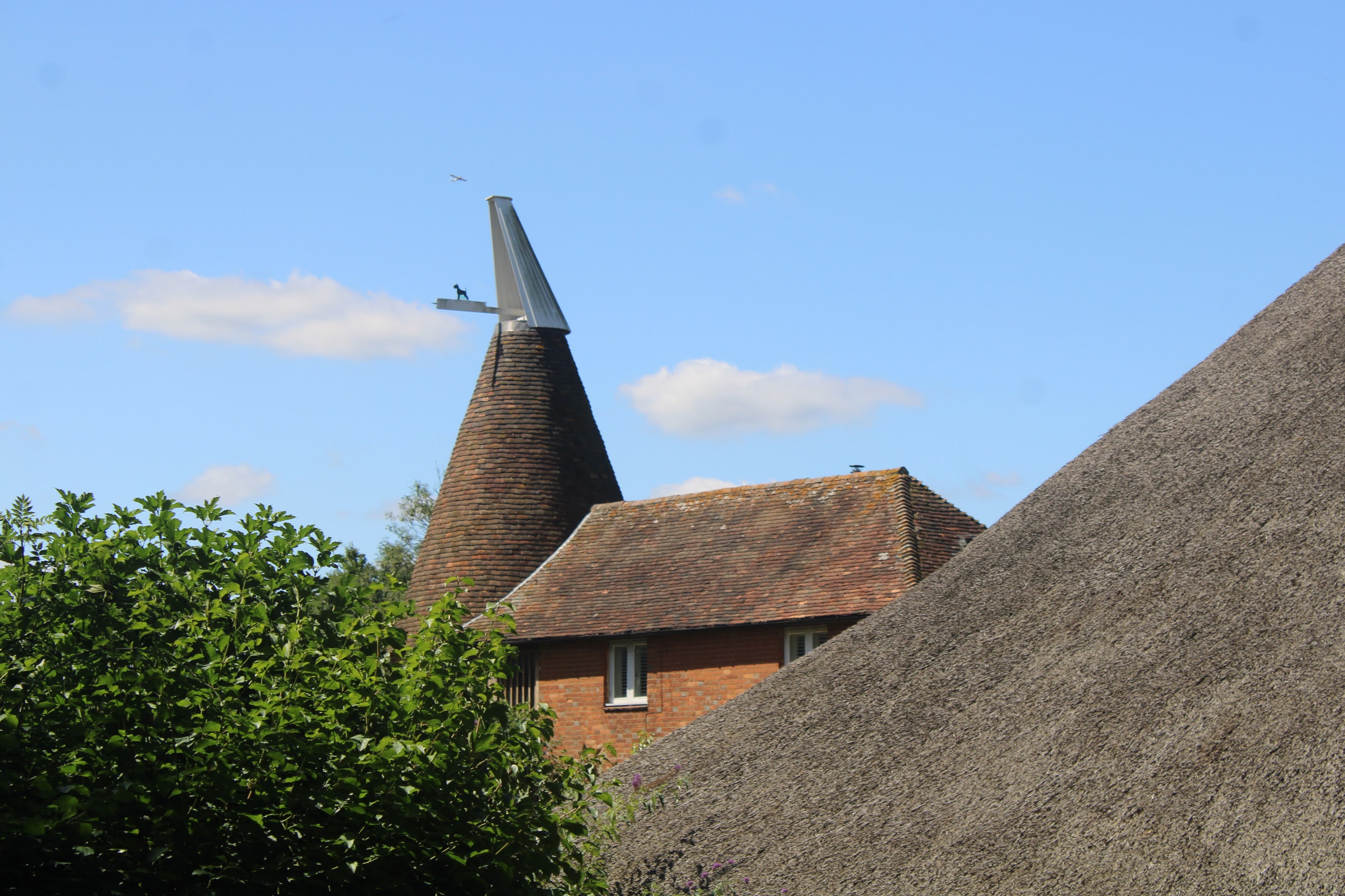The Oast House Pluckley Road seen from the South East on 9/8/23 from Lewd Lane