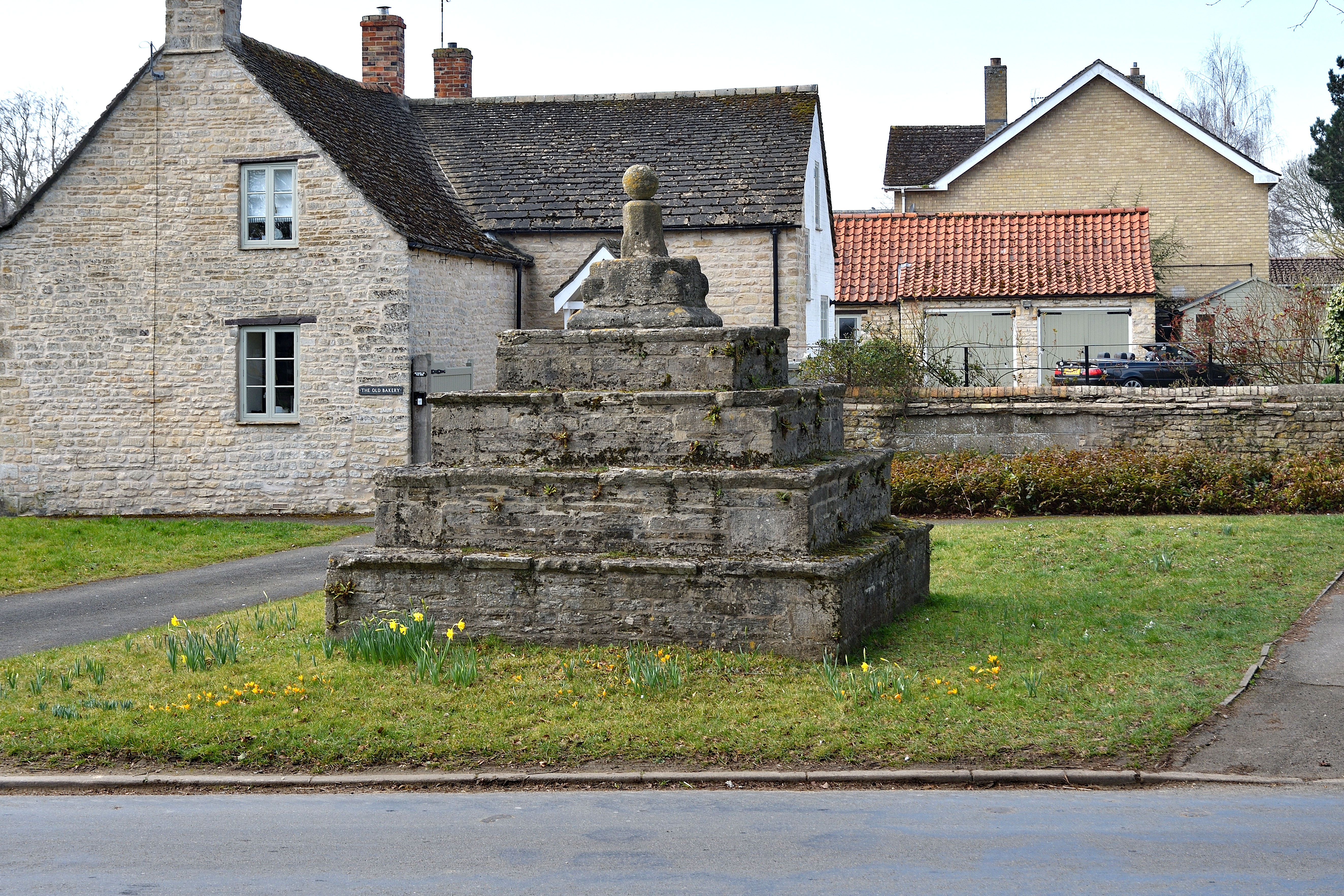 Bainton village cross base