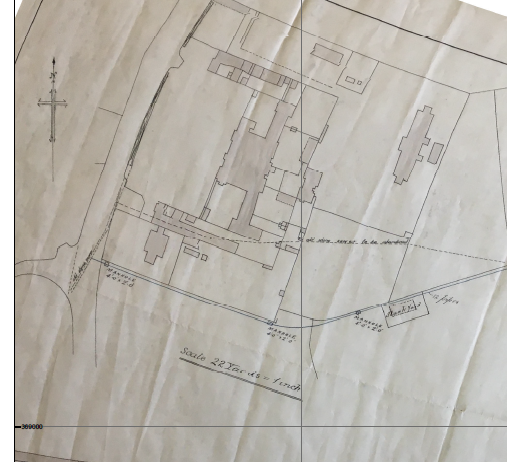 Plan of hospital dated to 1899