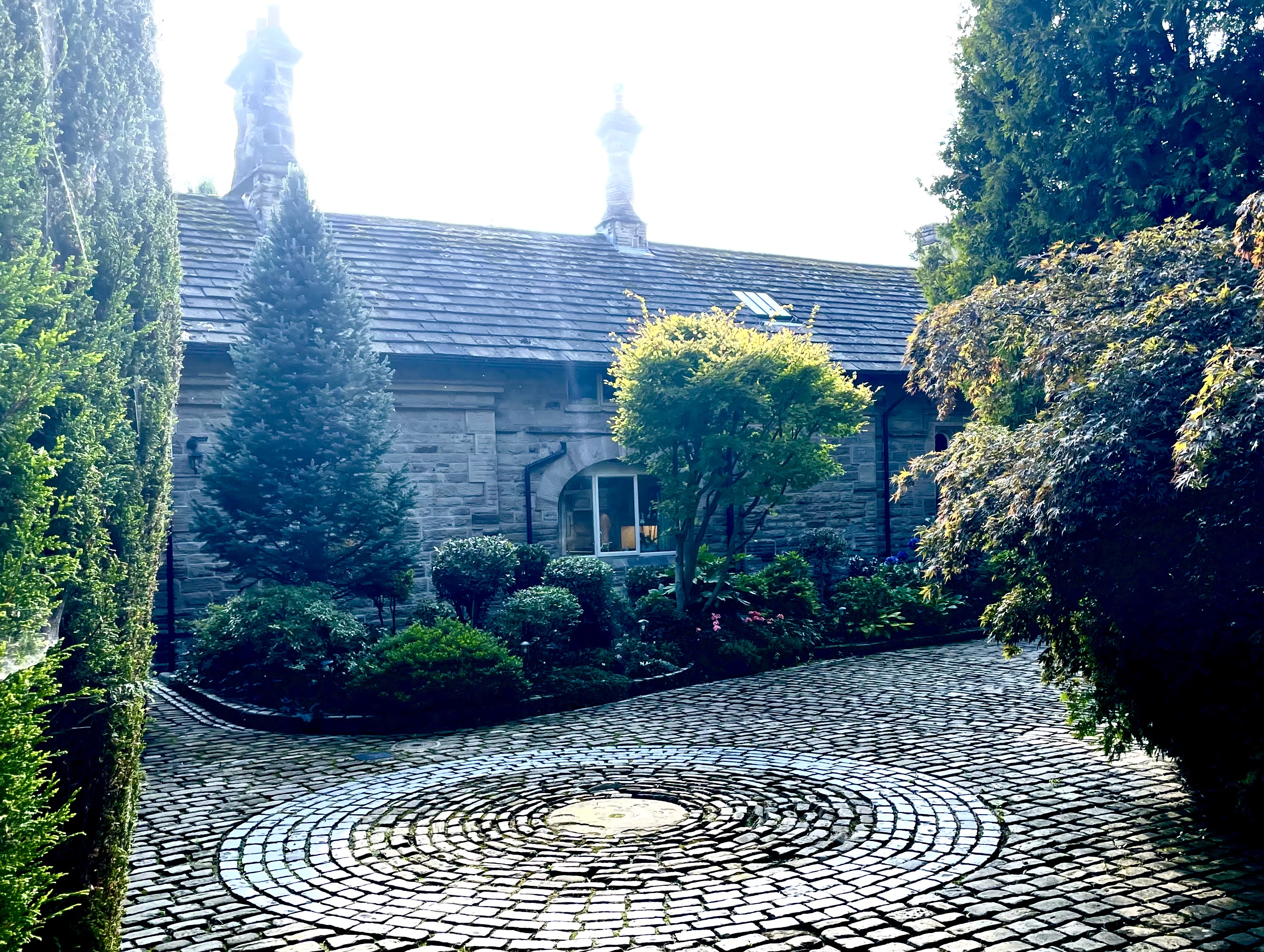 North east facade and courtyard.