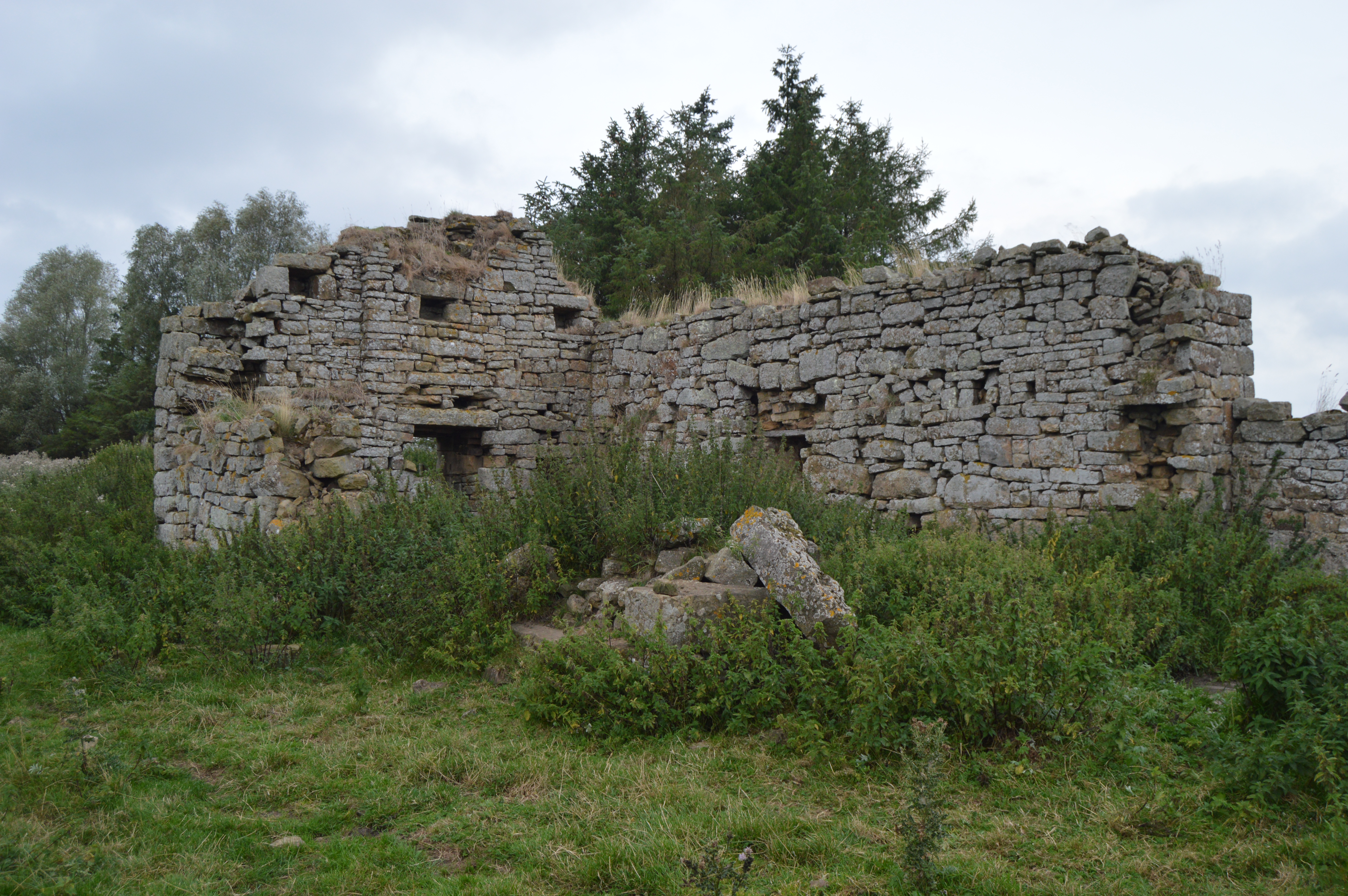 bastle from south-east, looking over remains of south wall to interior of west and north walls
