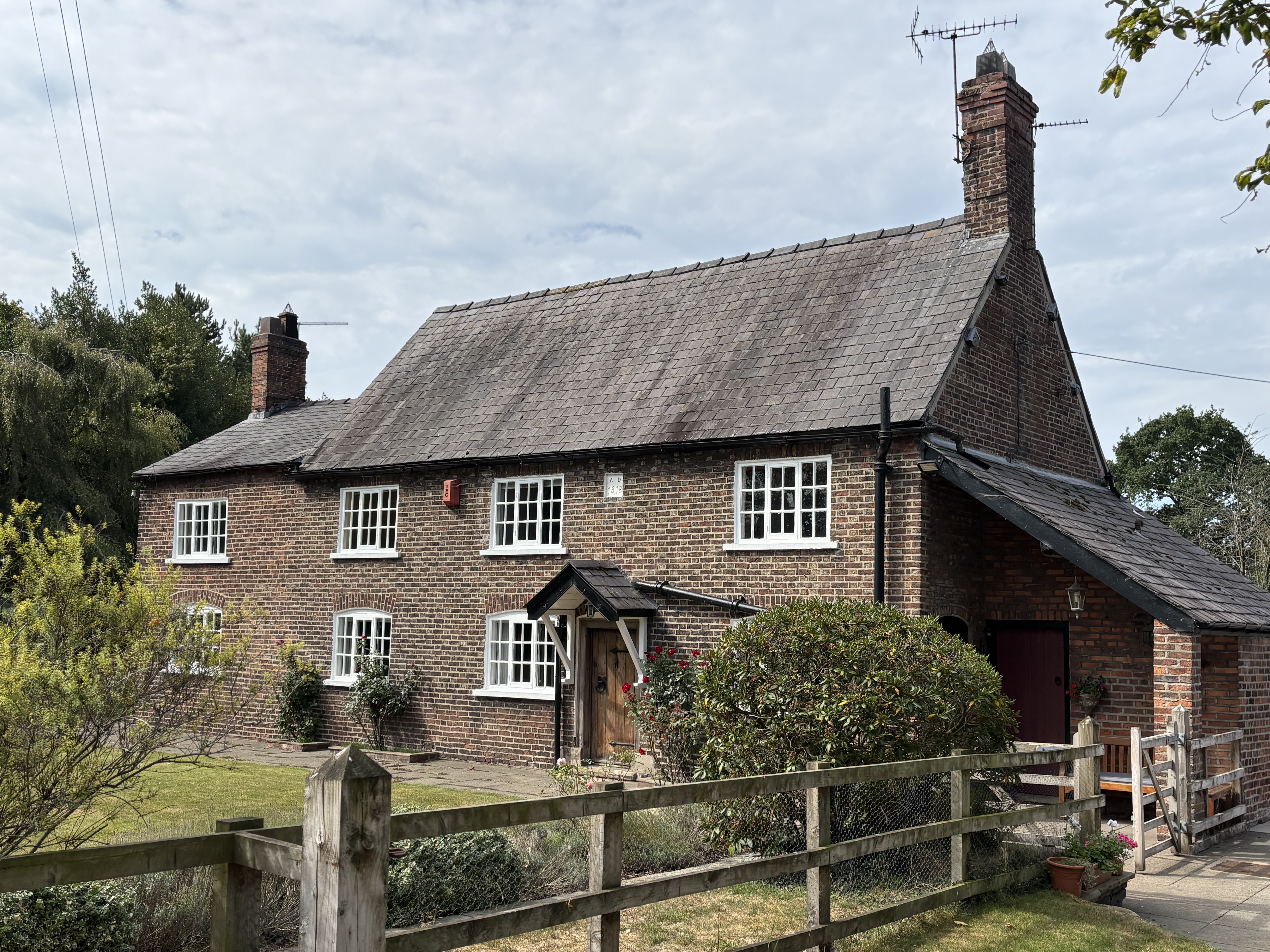 Foxcovert Farmhouse, Middlewich Road, Lower Peover.  Photo taken Monday 25 August 2025.