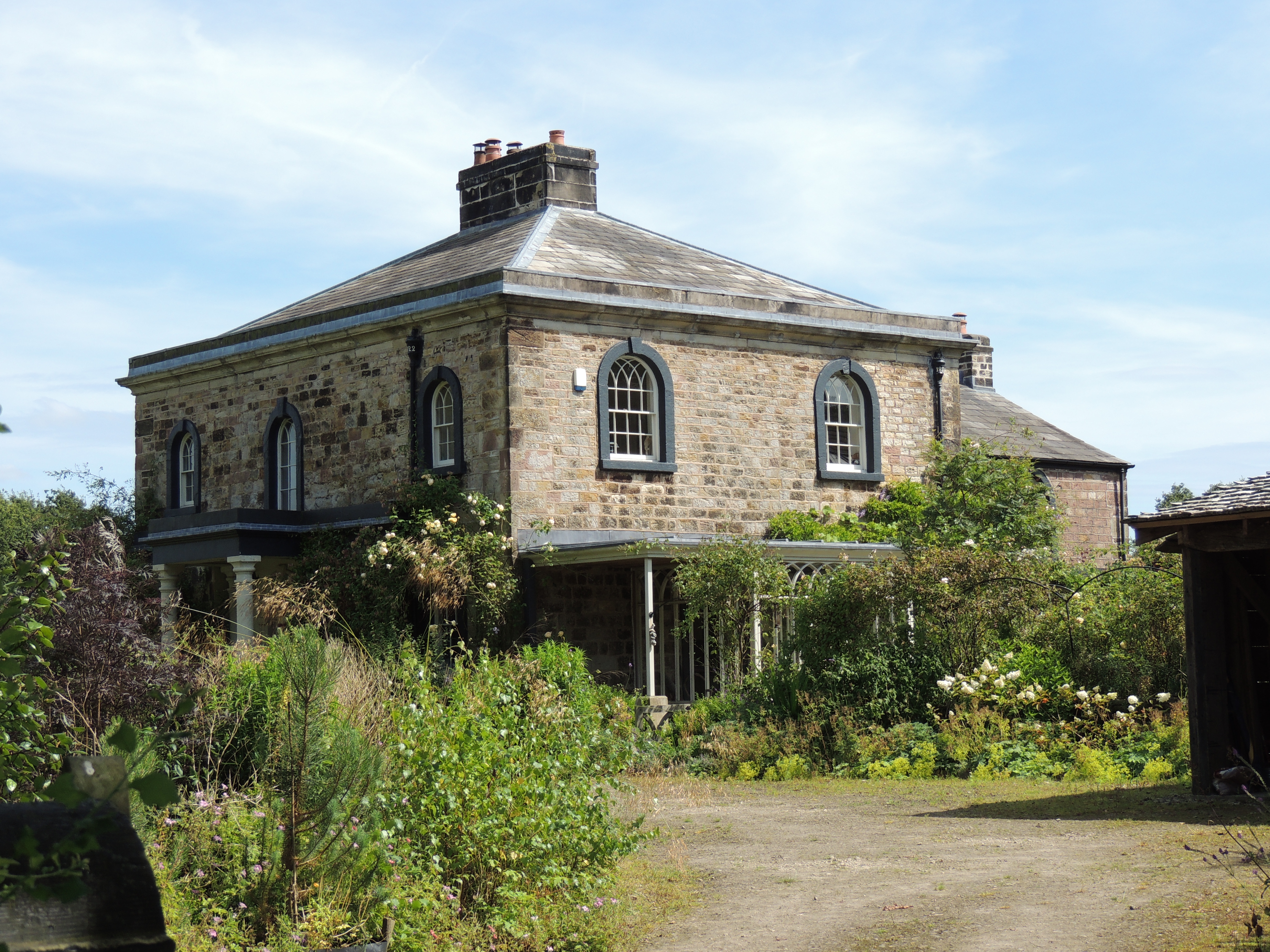 Pyebrook Hall, Heskin. House, dated 1822 on rainwater heads. 