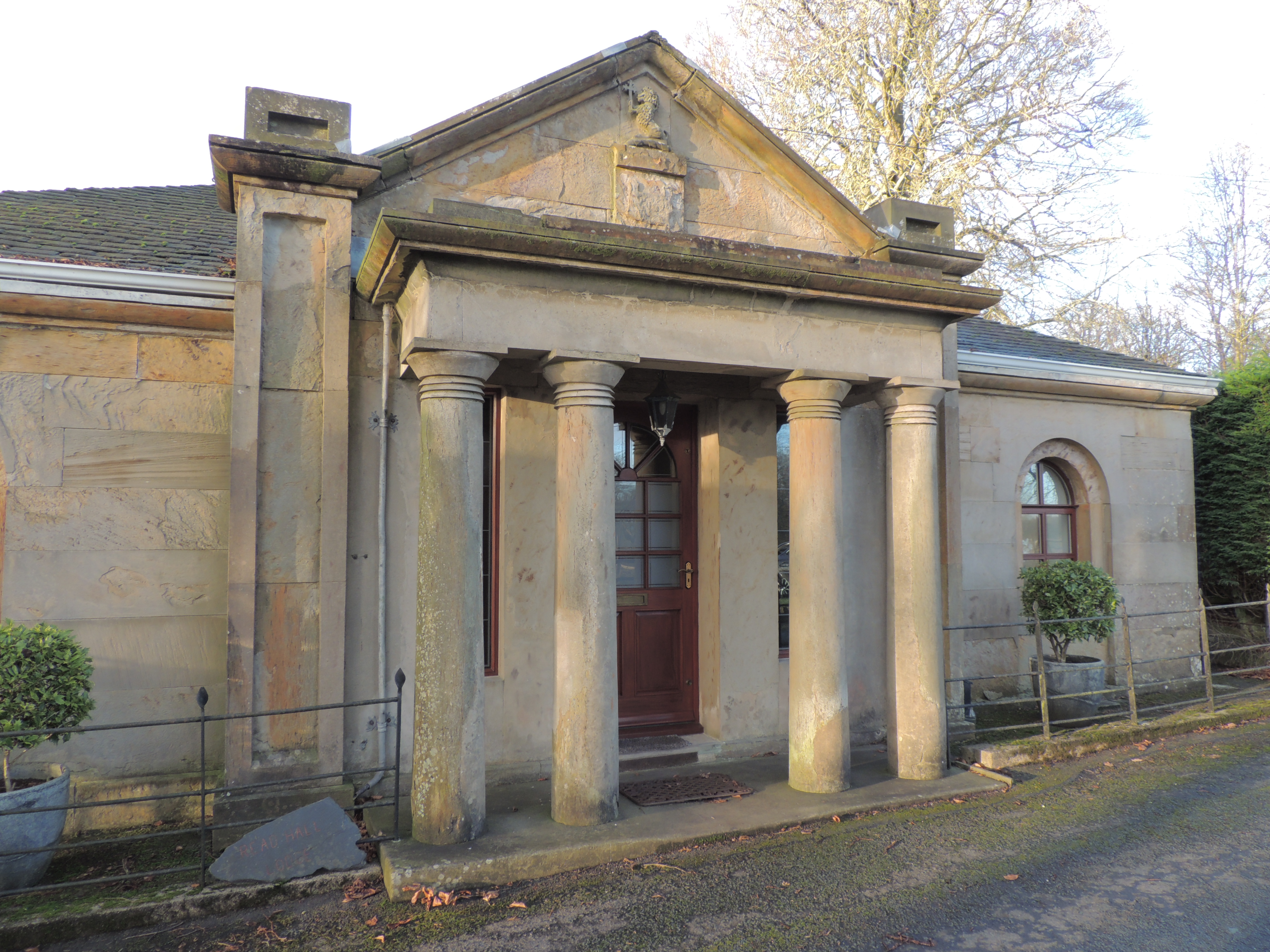 The Lodge to Read Hall, which was probably built in the 1820s by George Webster of Kendal. 