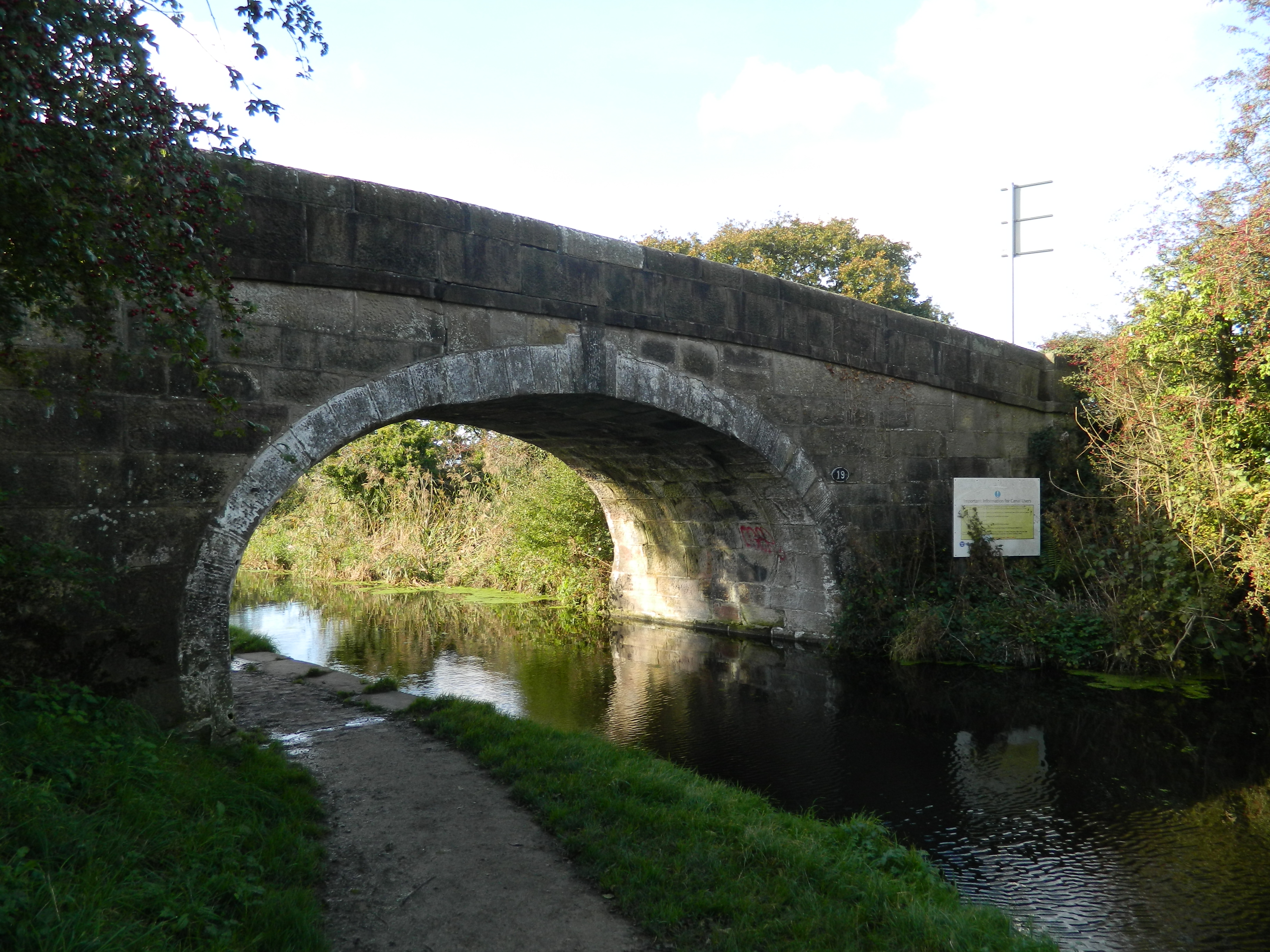 Canal Bridge Number 19 (Quaker' Bridge) viewed approximately from the east.