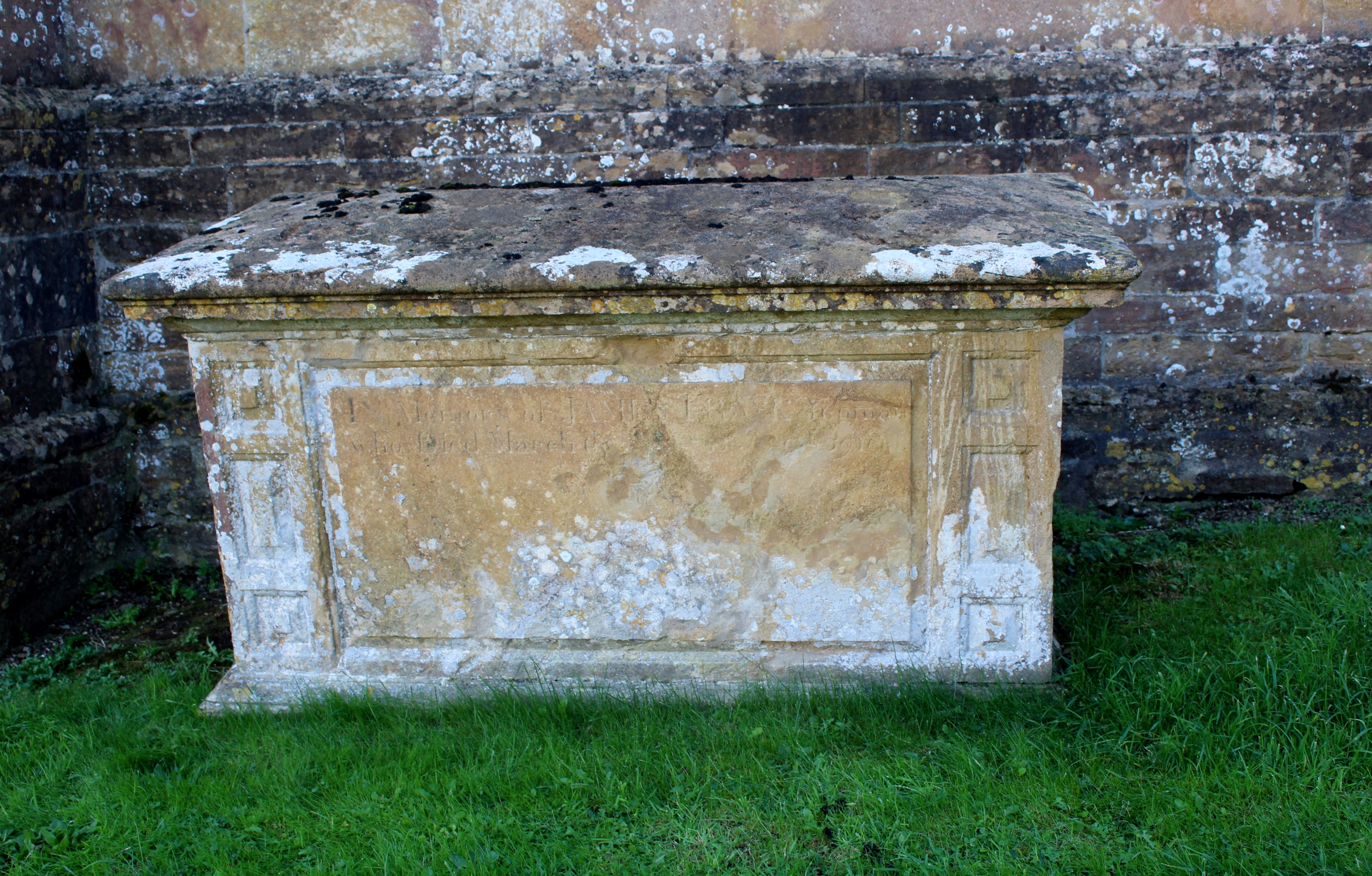 TRASK CHEST TOMB IN THE CHURCHYARD 0.5 METRES NORTH OF TOWER