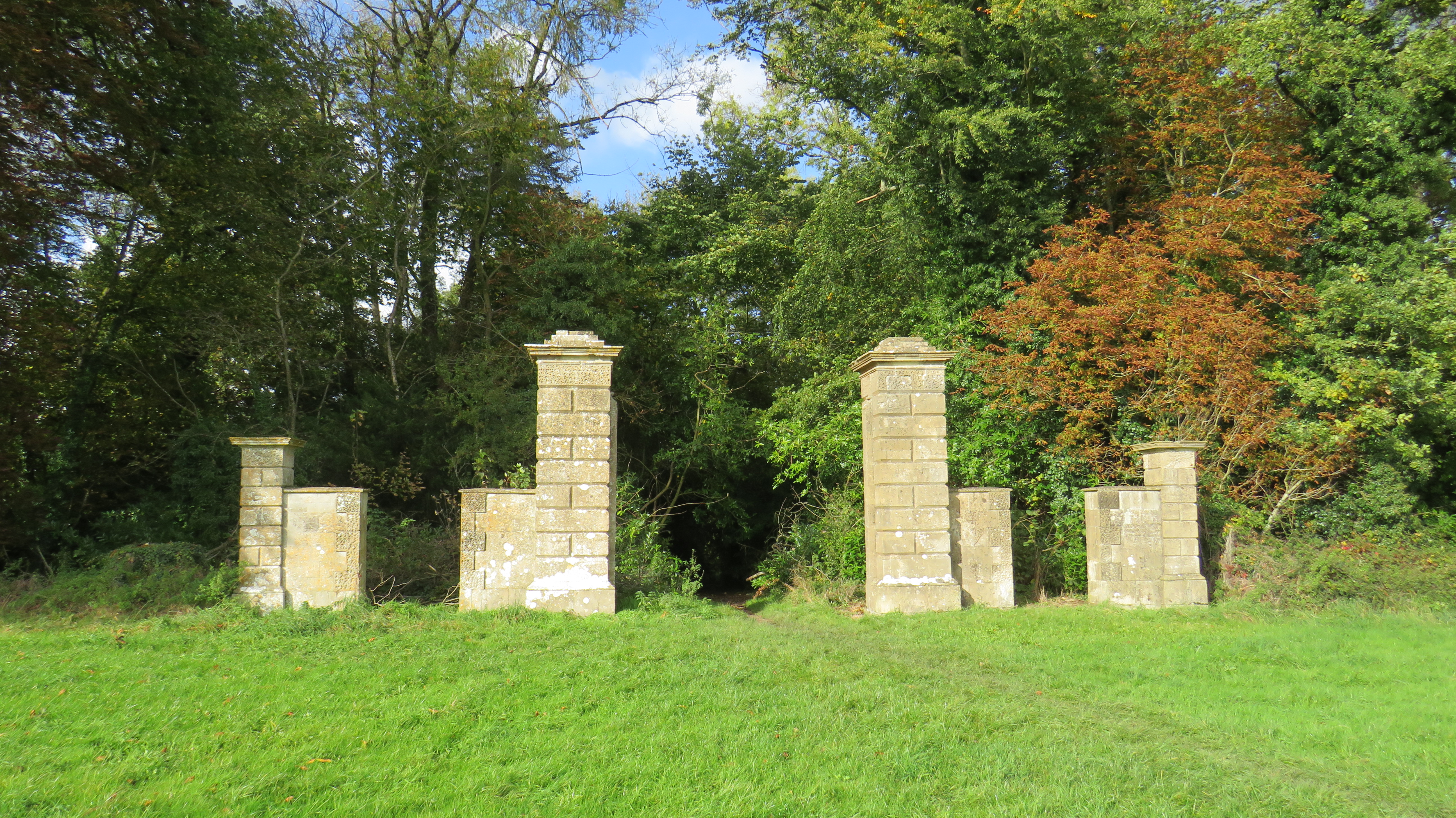C18 century gate piers 