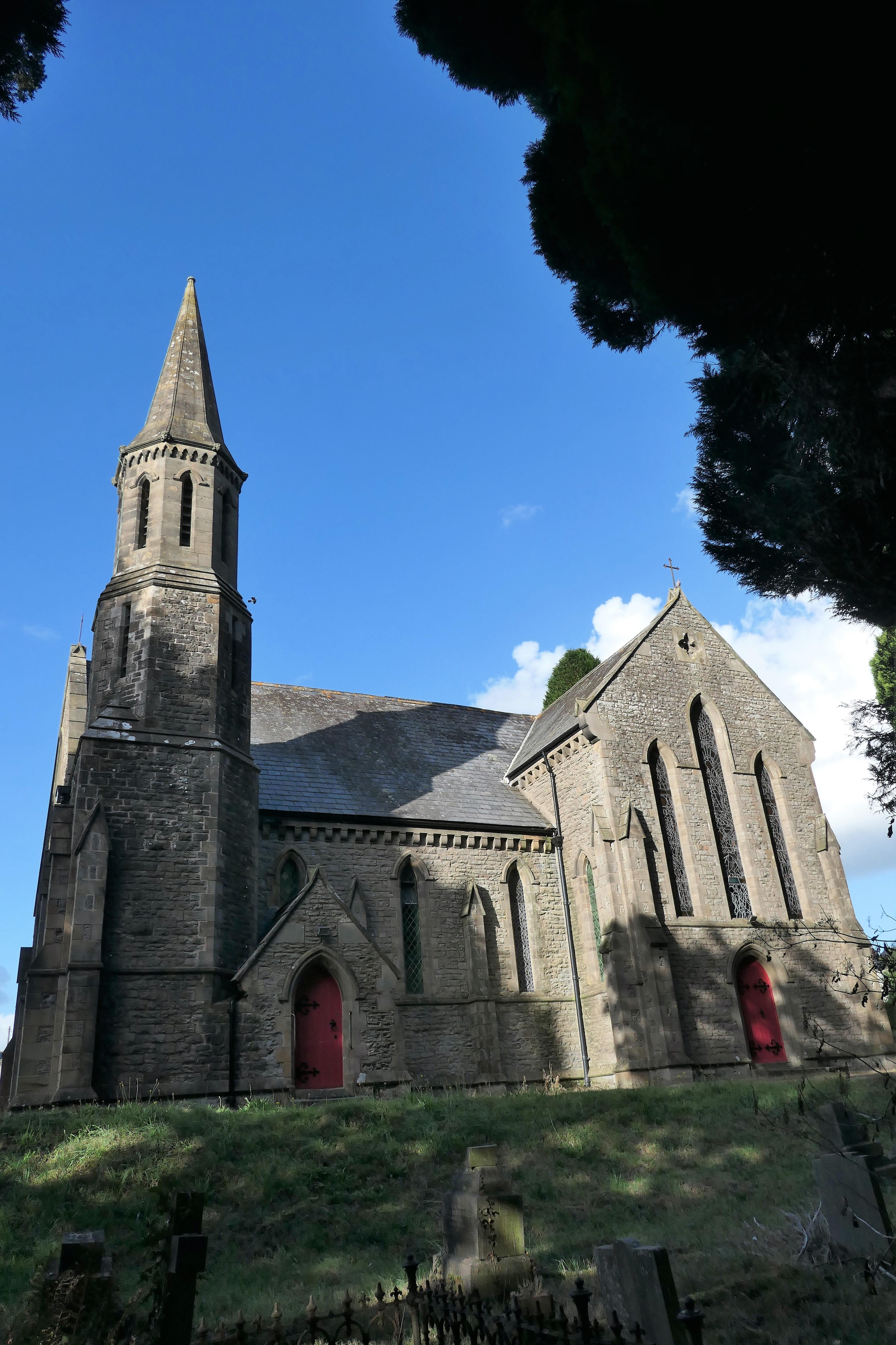 The south side of the church.