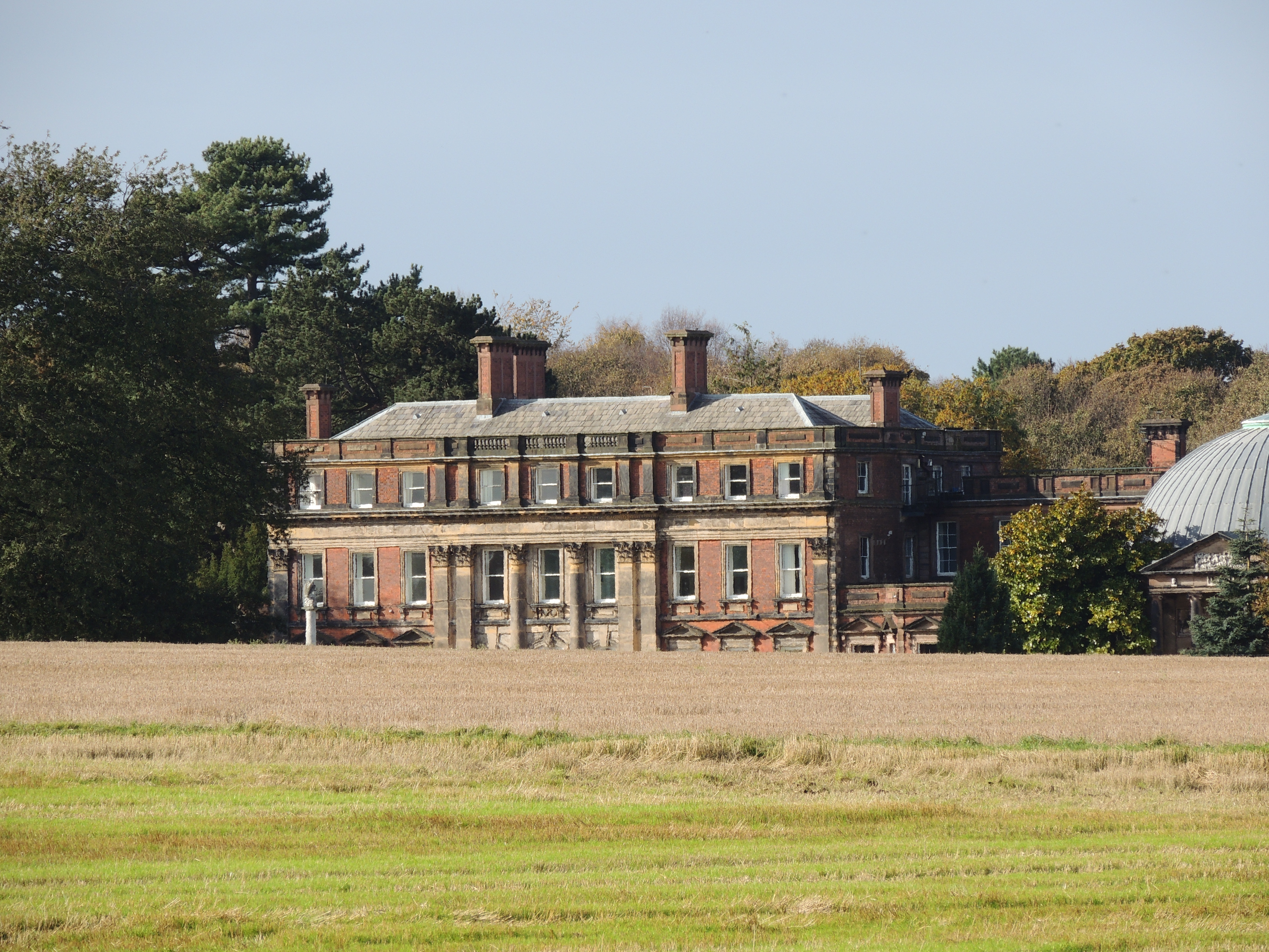 Ince Blundell Hall. Once a house, now convalescent home. Originally built in 1720-50 with some 19th century additions. 