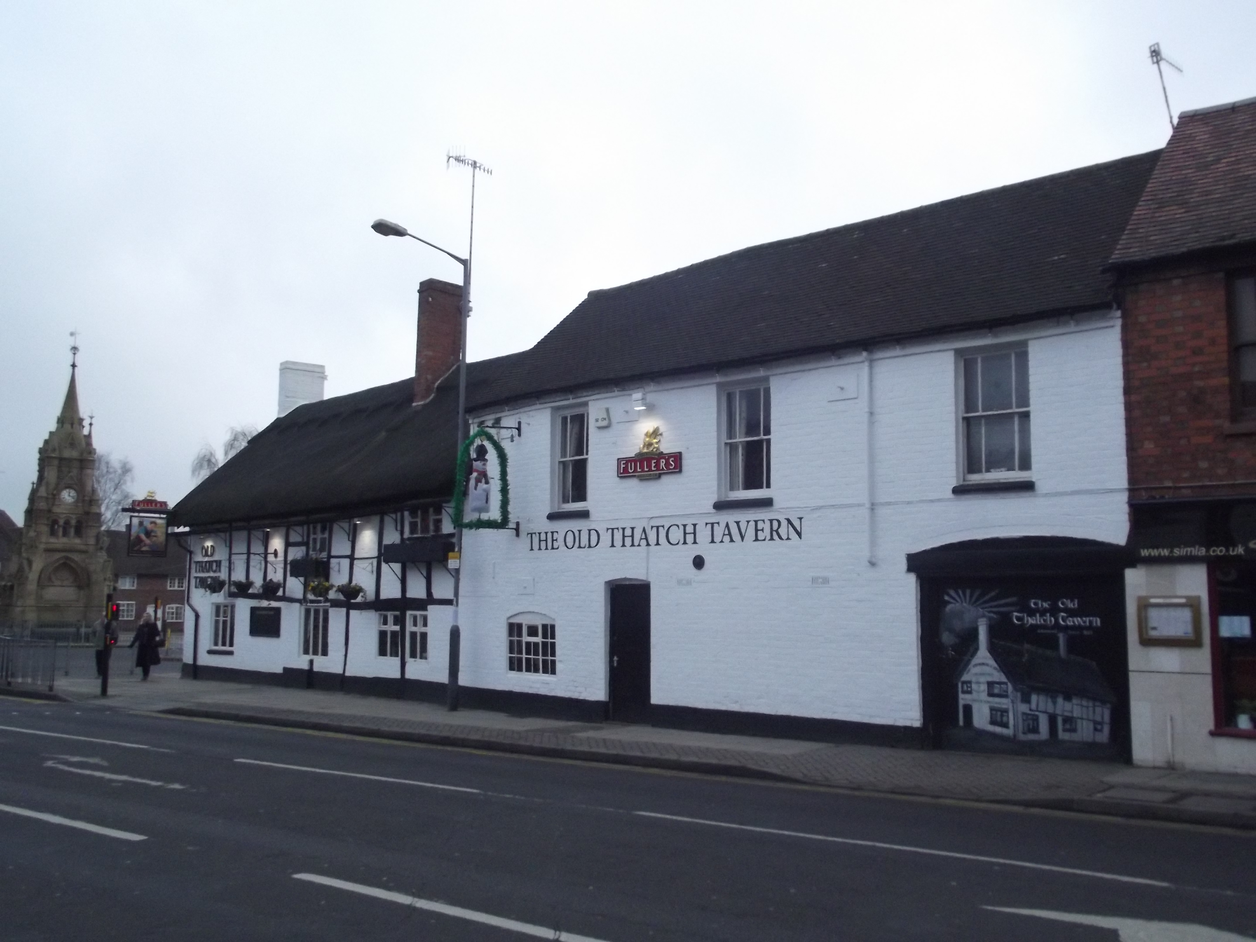 The Old Thatch Tavern in Stratford-upon-Avon. January 2013.