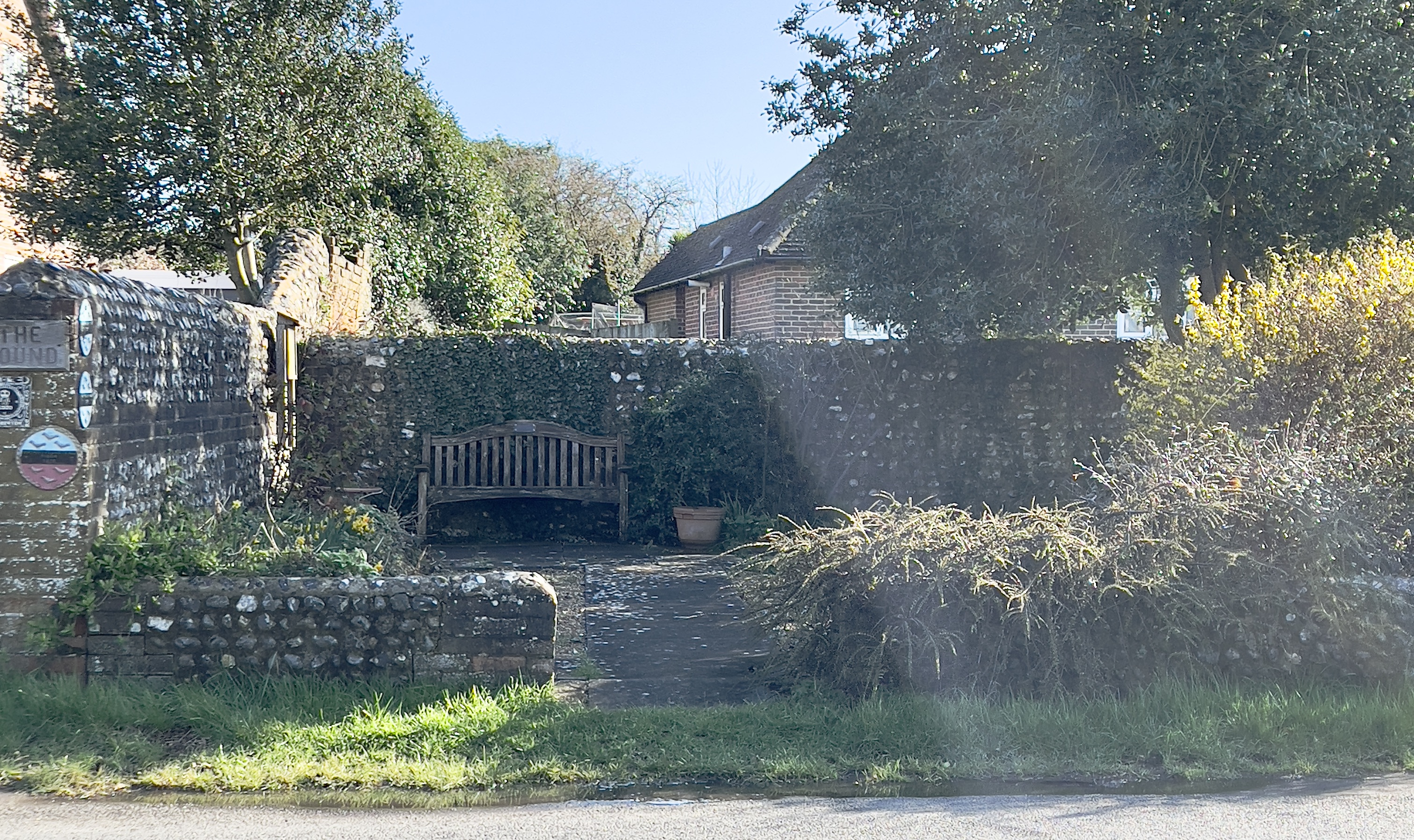 Remains of the village pound in Walberton