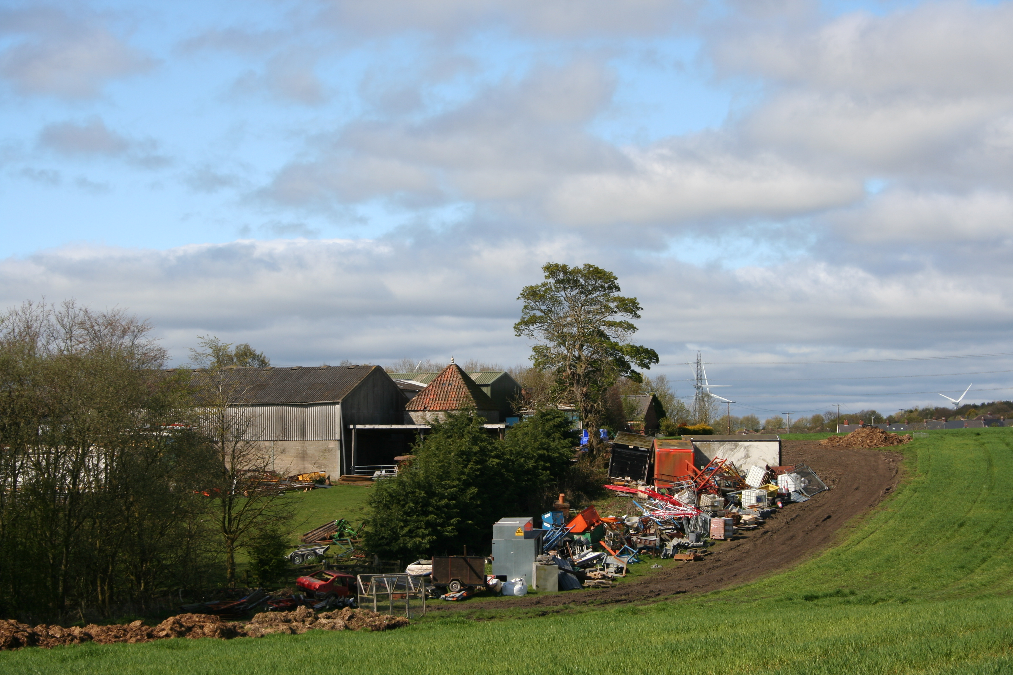Pesspool Hall Farm viewed from the East