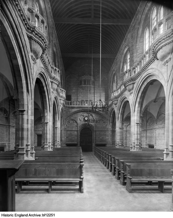 protestant church interior 3d obj