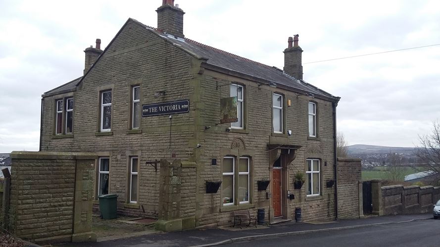 The Victoria public house including attached walls, gate piers, setted ...