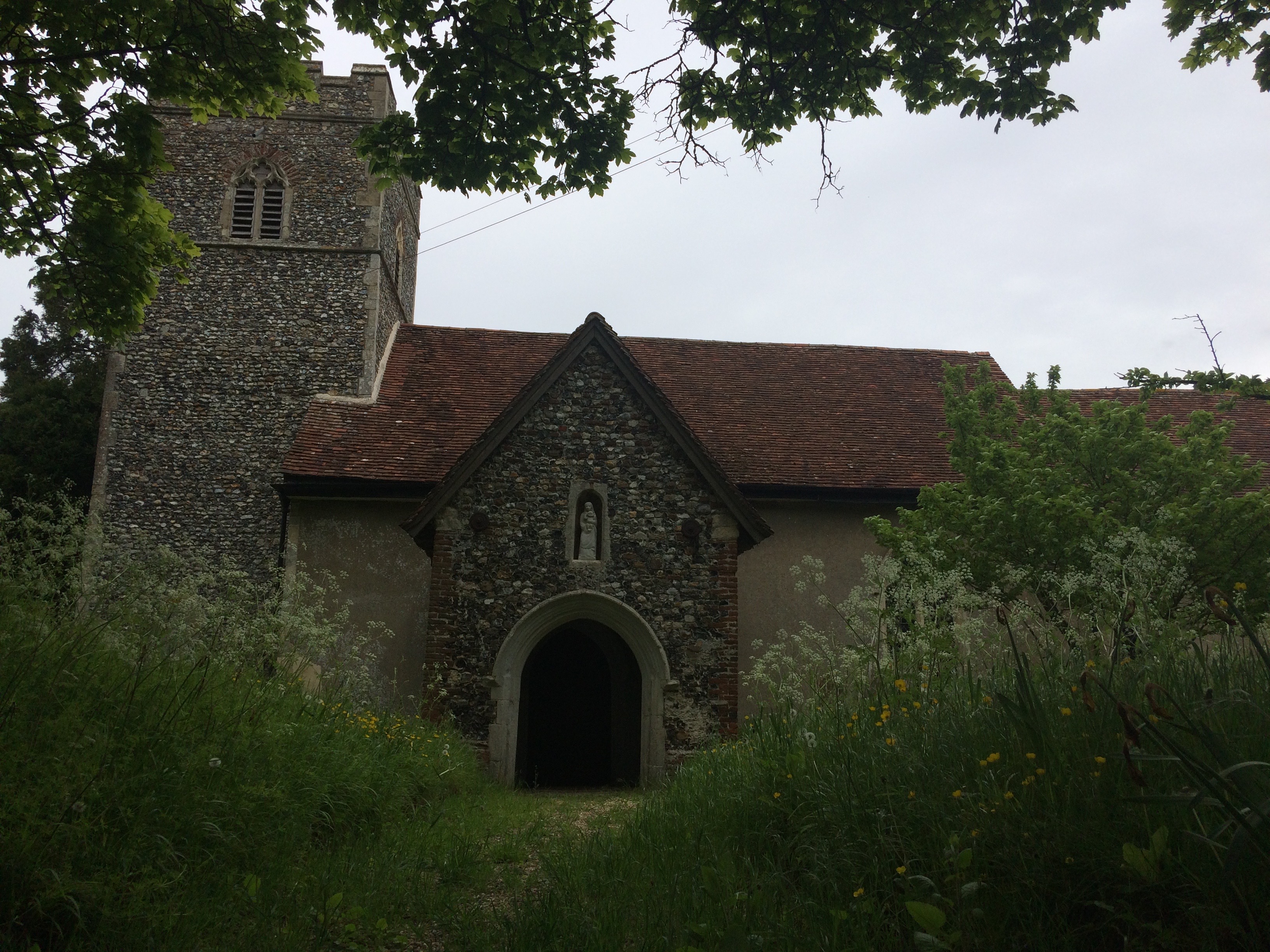 South elevation of church 