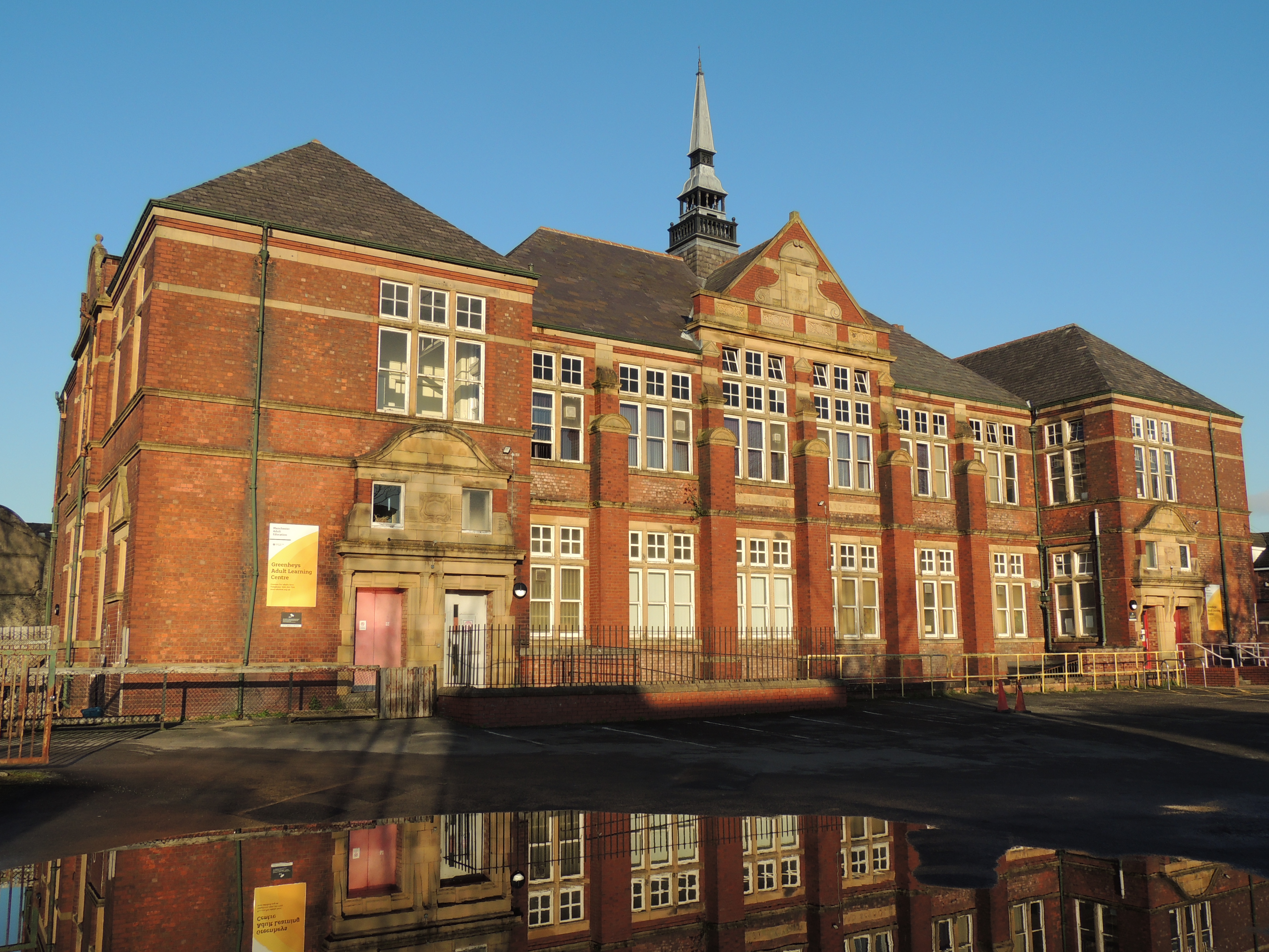Greenheys resource Centre, Upper Lloyd Street, Moss Side. Former school, built in 1896.