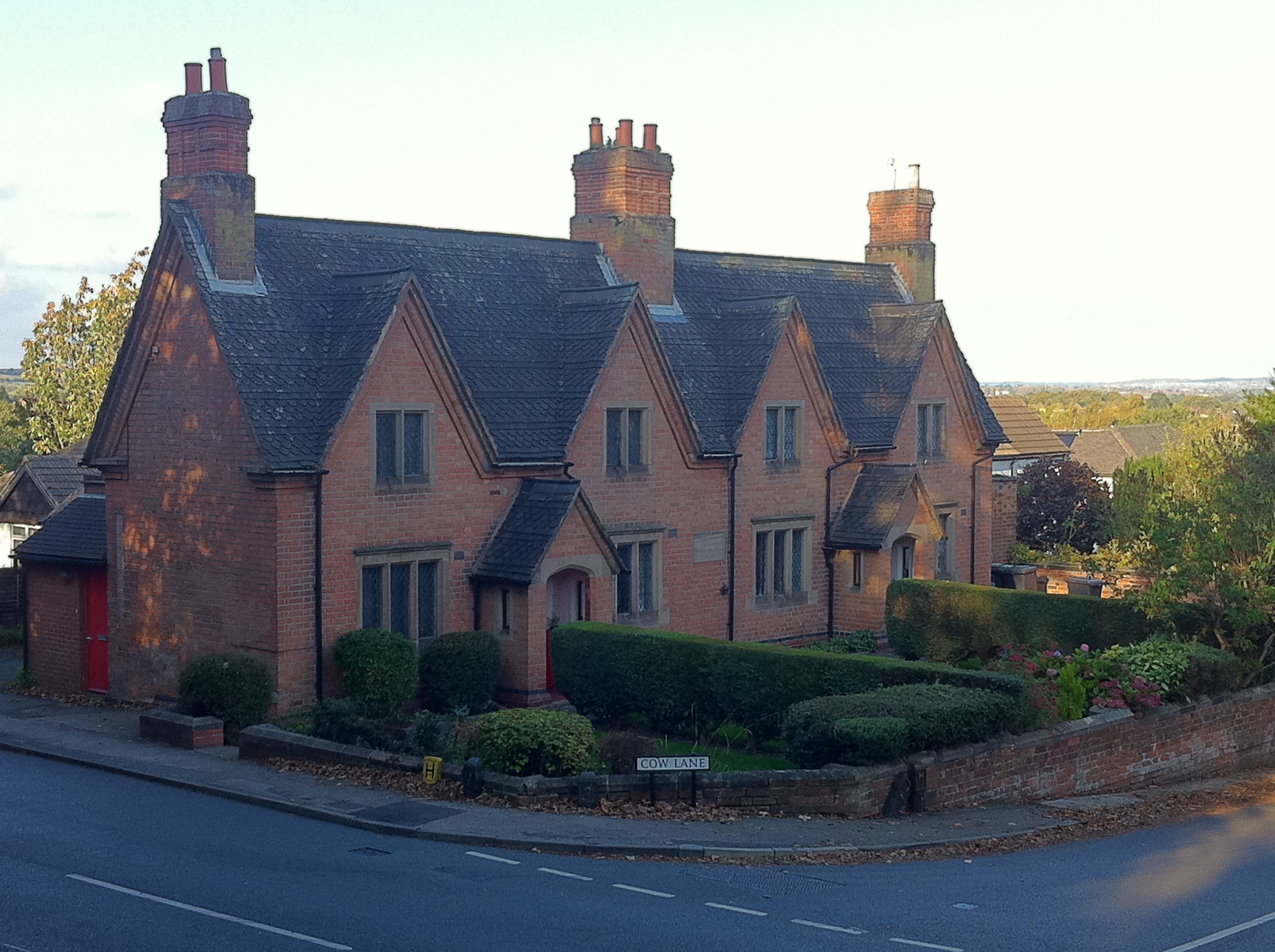 Almshouses on Cow Lane, Bramcote.