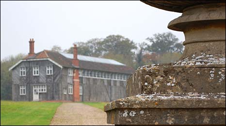 The sticke tennis court at Hartham Park.