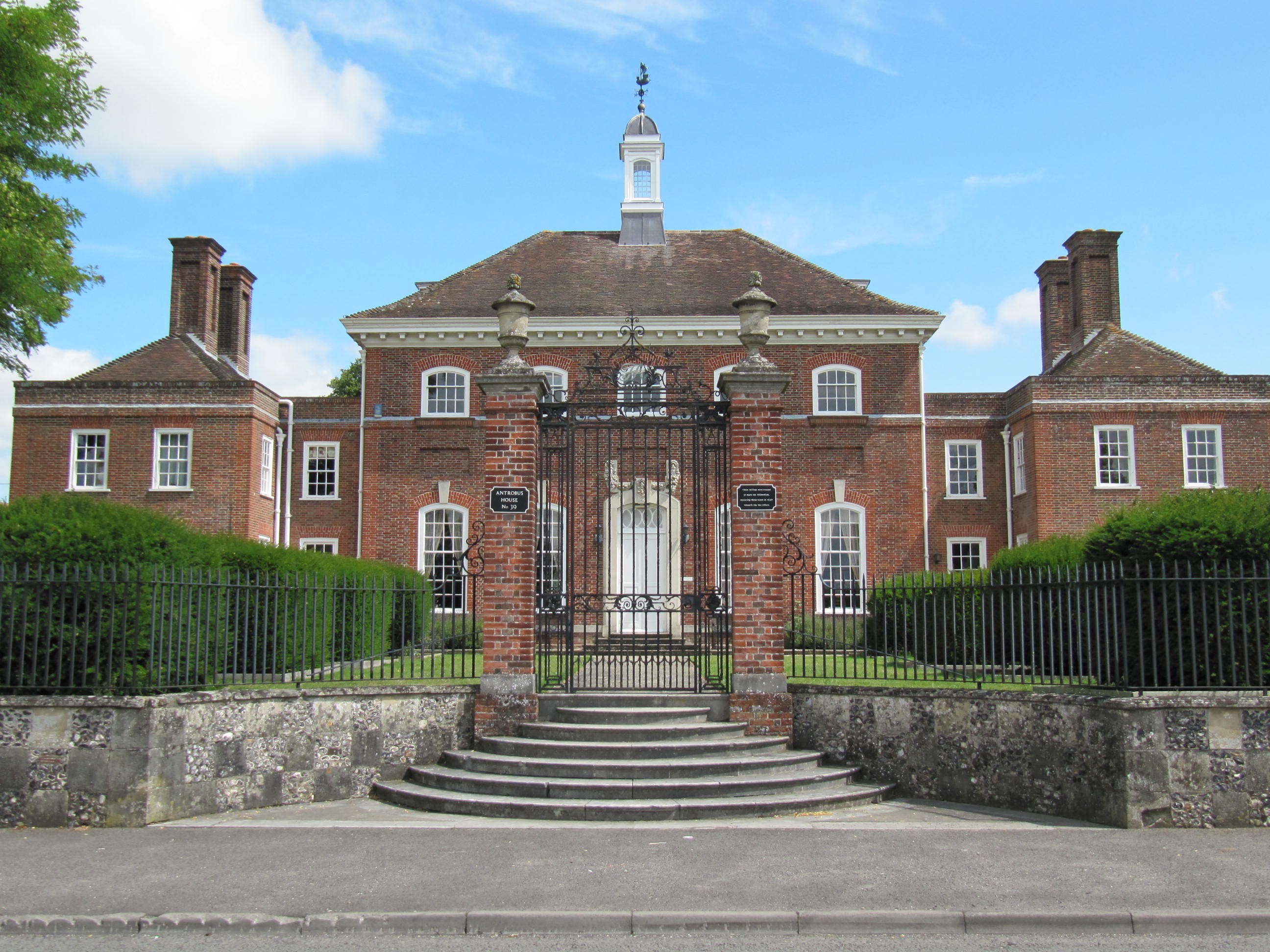 The gate and piers.