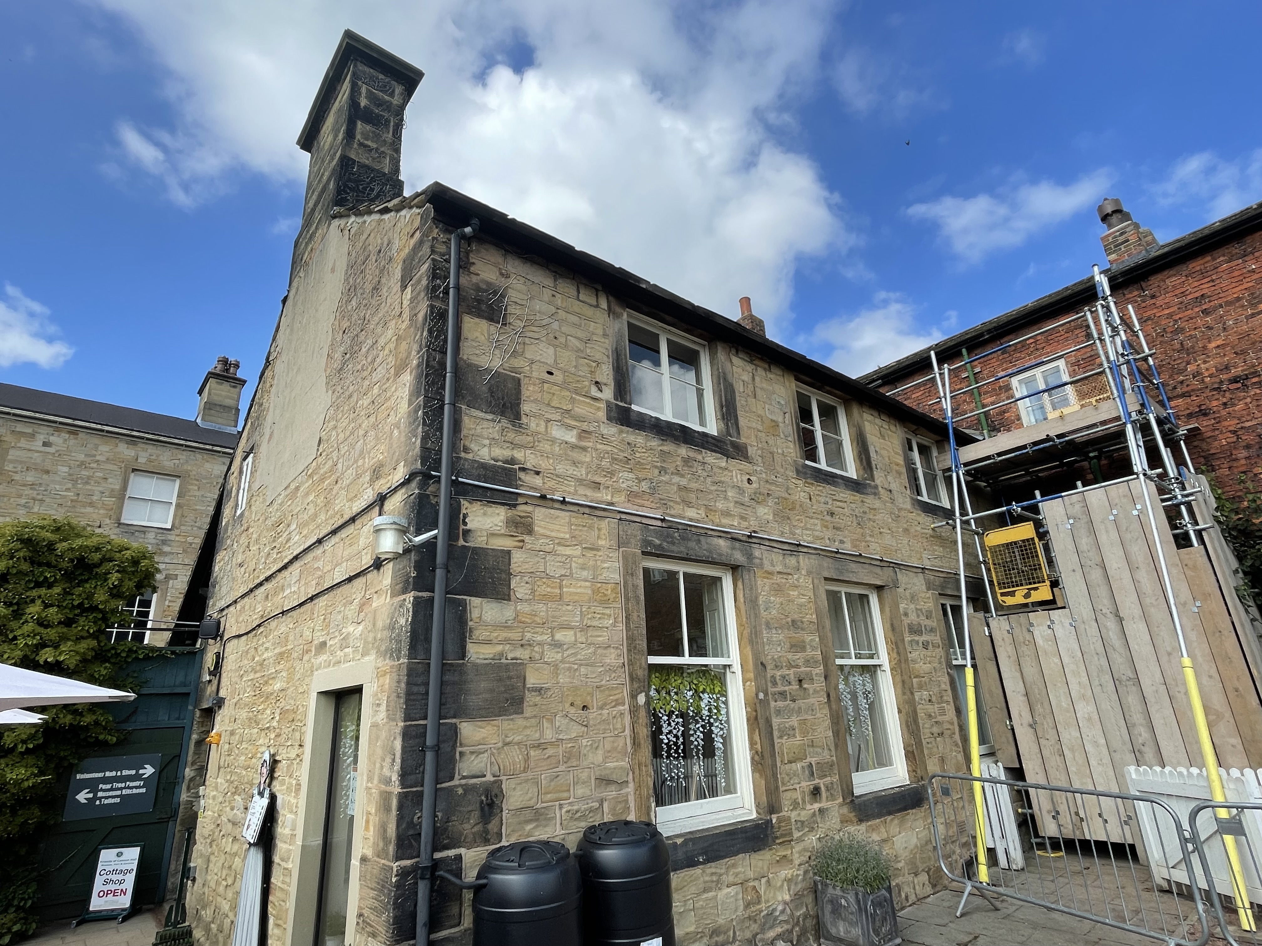 Front elevation from south east showing quoins.