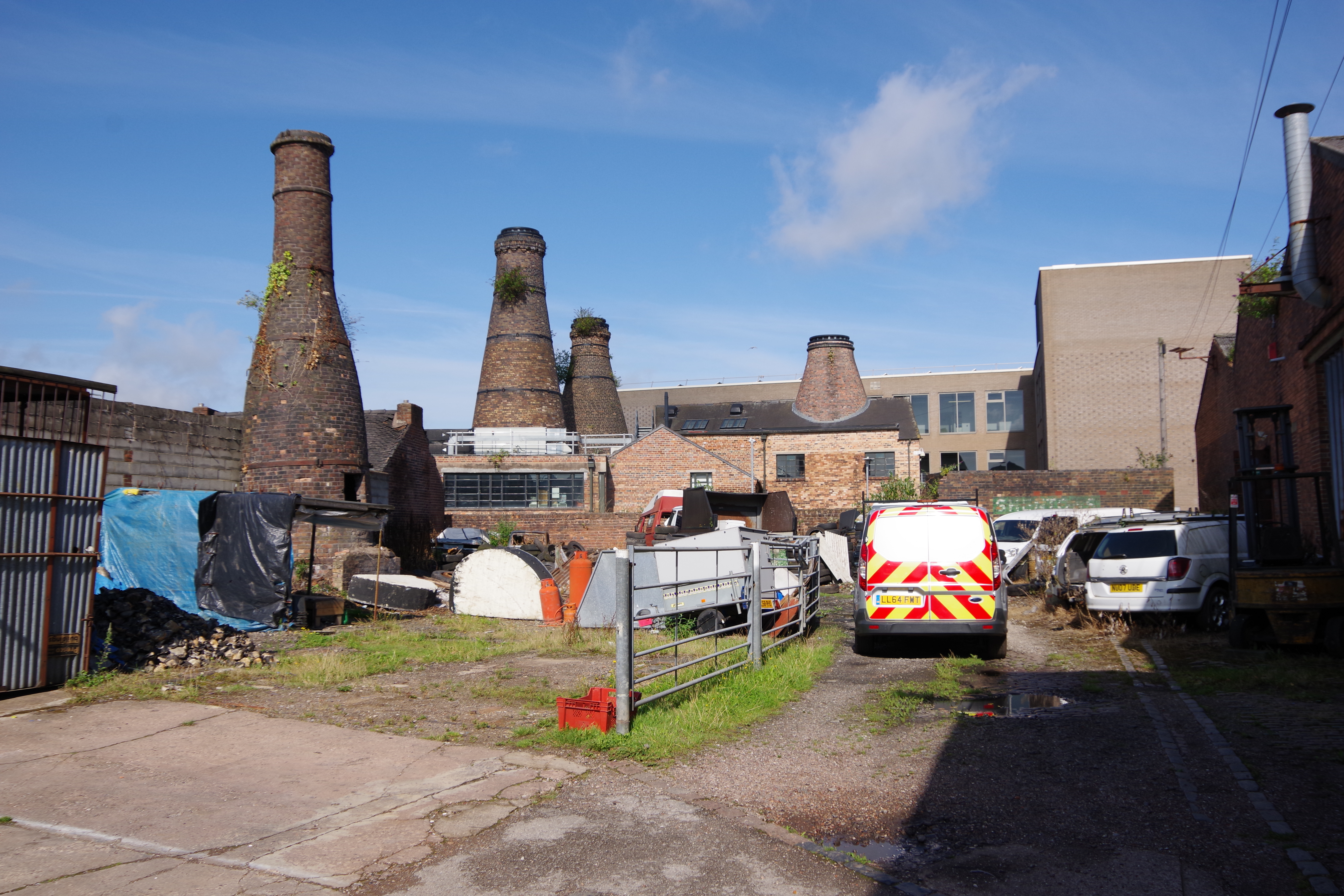 The potters mill and facilities at the rear of 120 Uttoxeter Road 