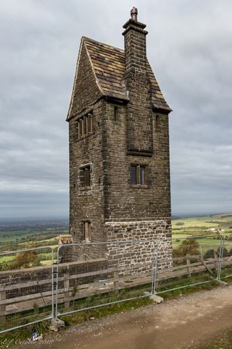 Pigeon Tower, staircases, stone arches, stone screen and two gate piers ...