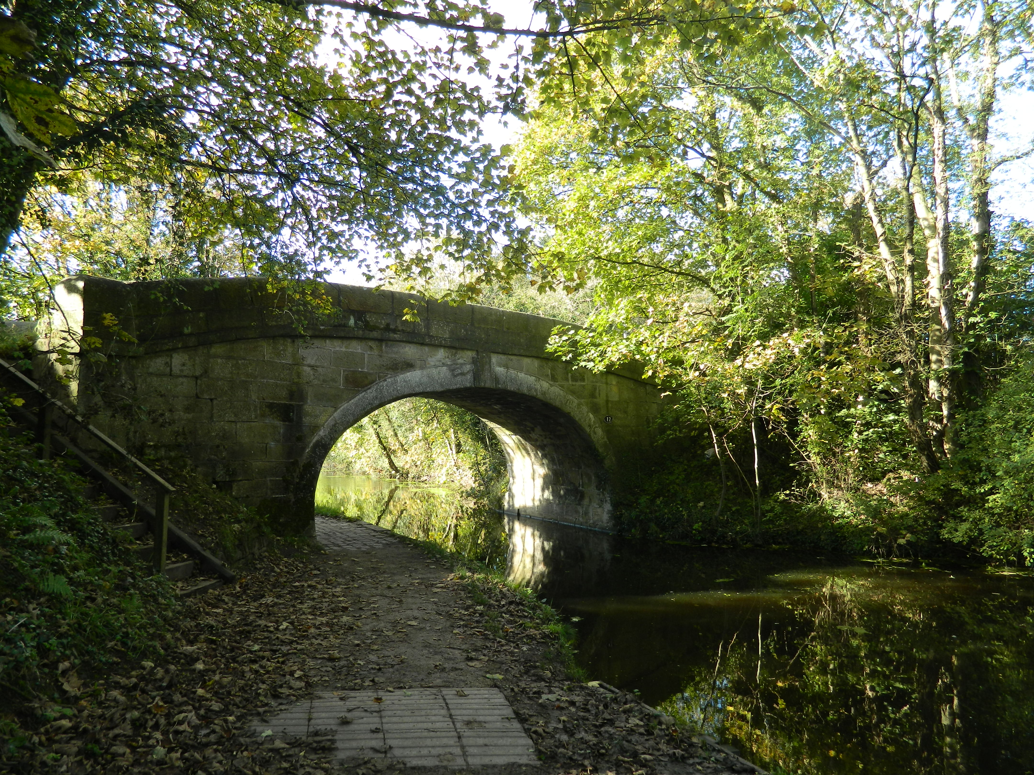 Lancaster Canal Bridge Number 17 (Valentine House Bridge) viewed approximately from the east.