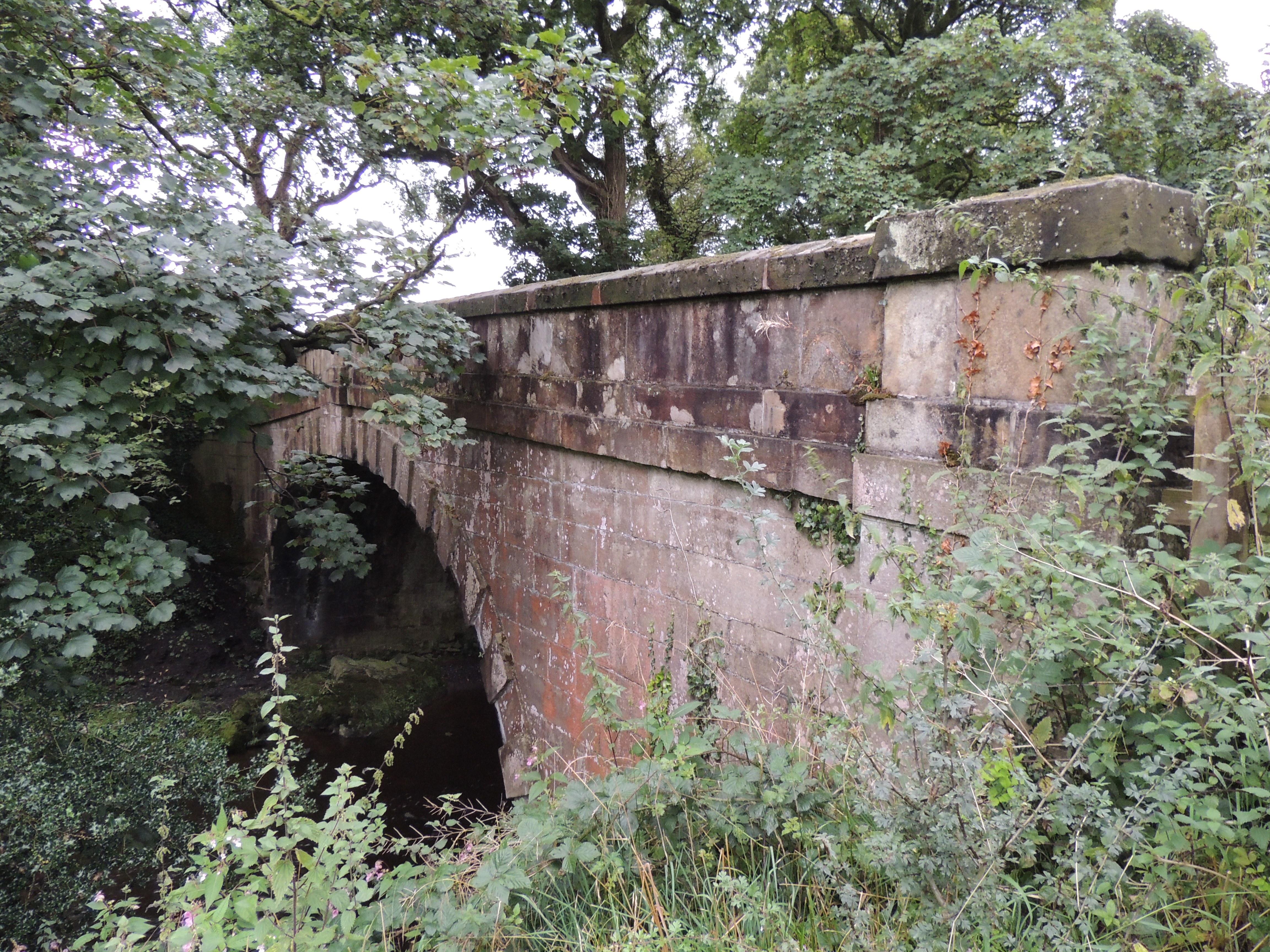 Walmsley Bridge, over the River Brock, is probably early 19th century. 