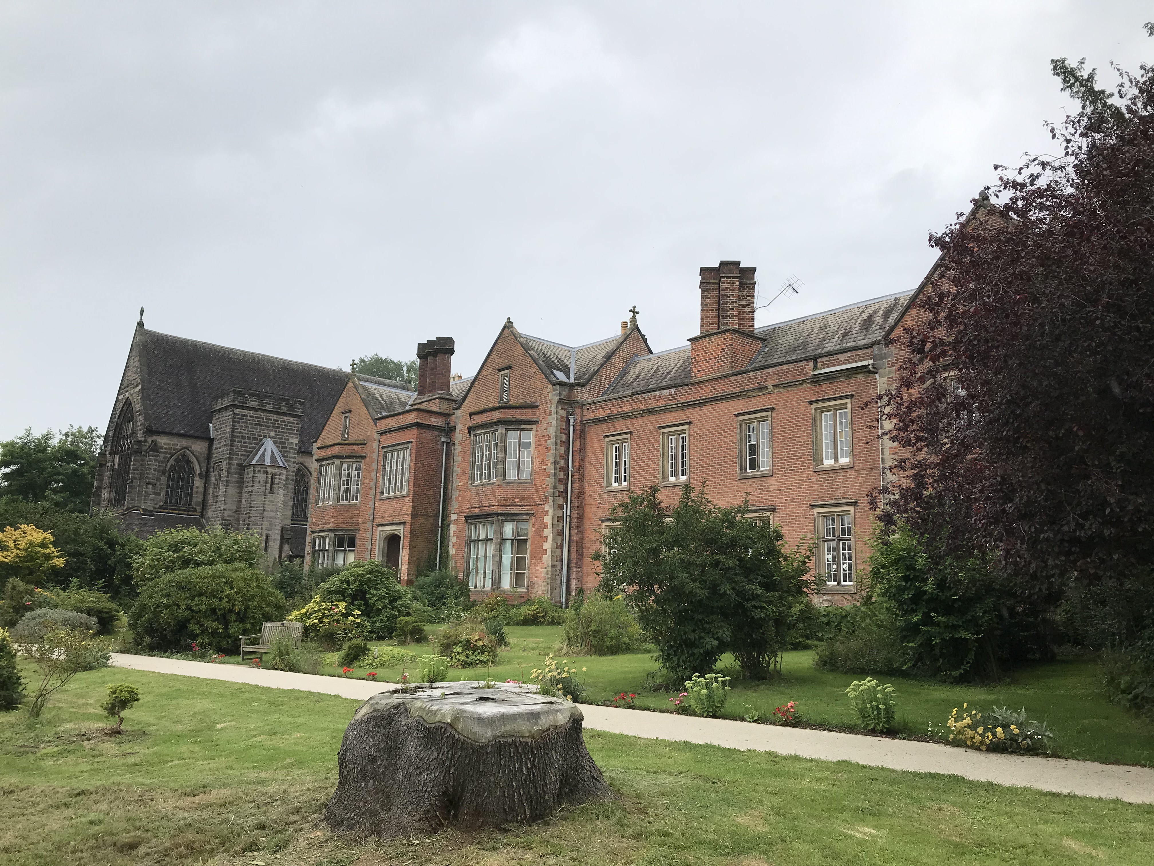 Front view of Oulton Abbey, Staffordshire