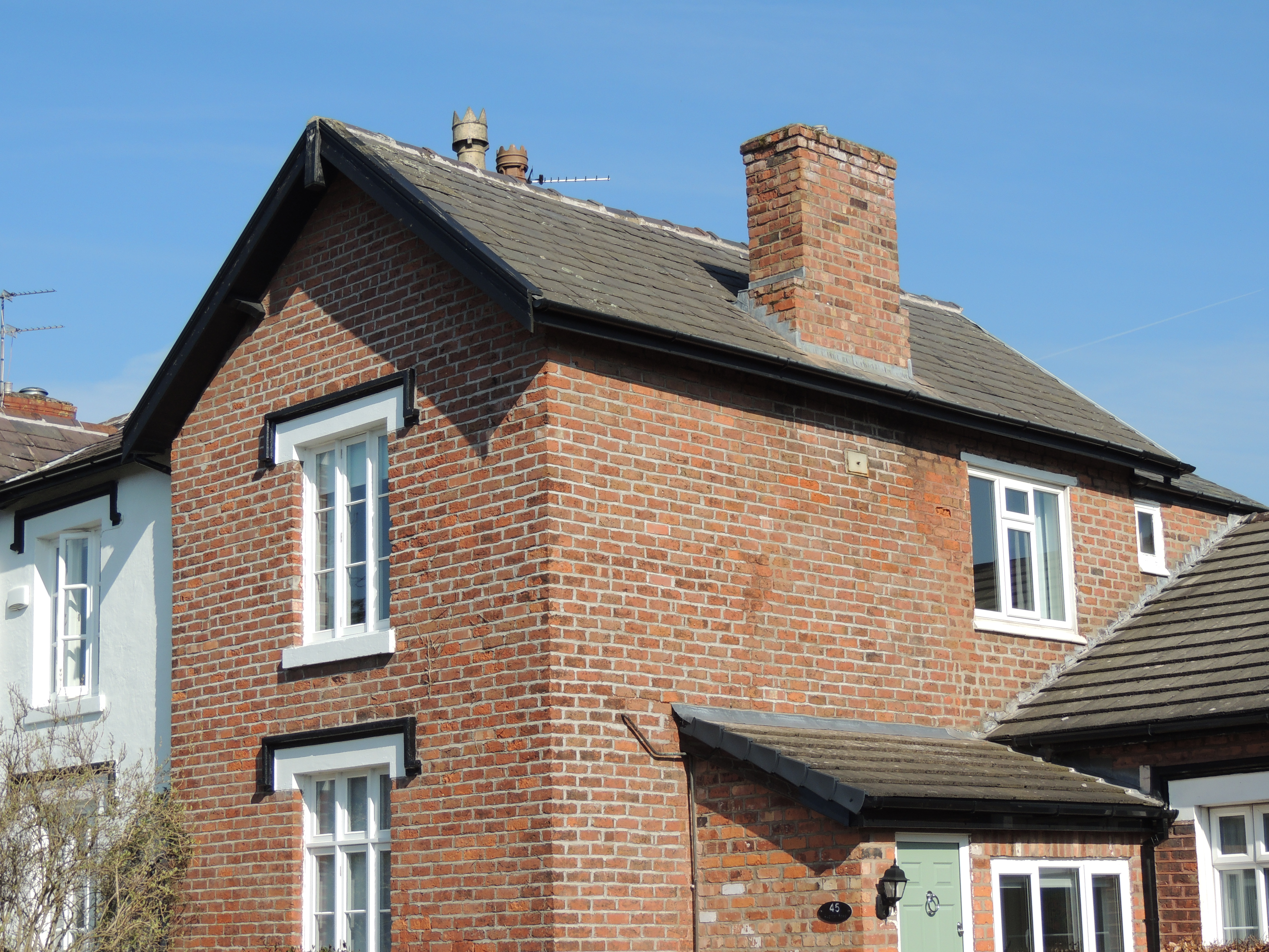 Roach Villas. Number 45, Aughton Road, Birkdale, Southport. A house, built circa 1858, in a "Regency" Tudor style. 