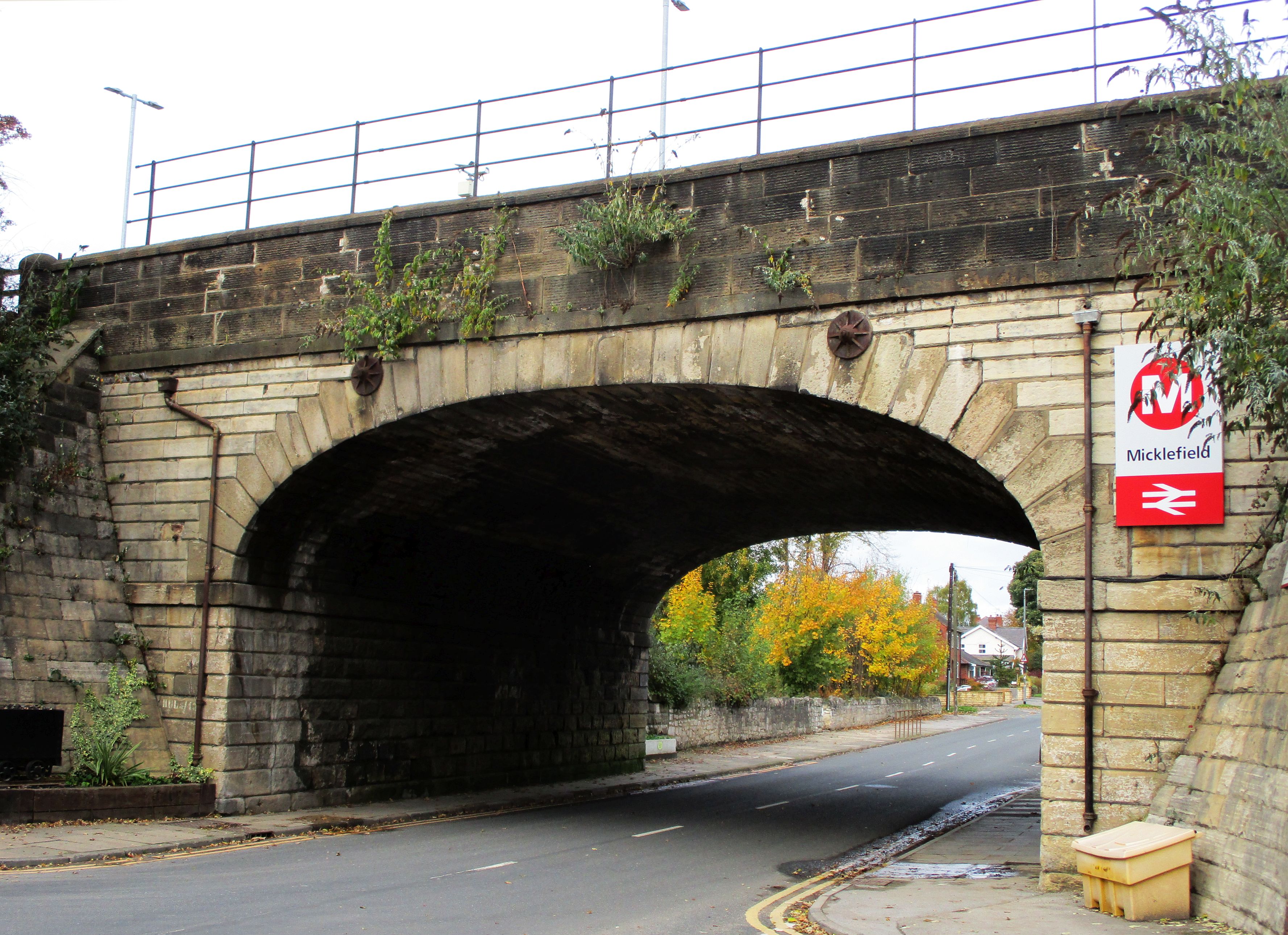 Leeds & Selby Railway bridge crossing the old Great North Road at Micklefield.