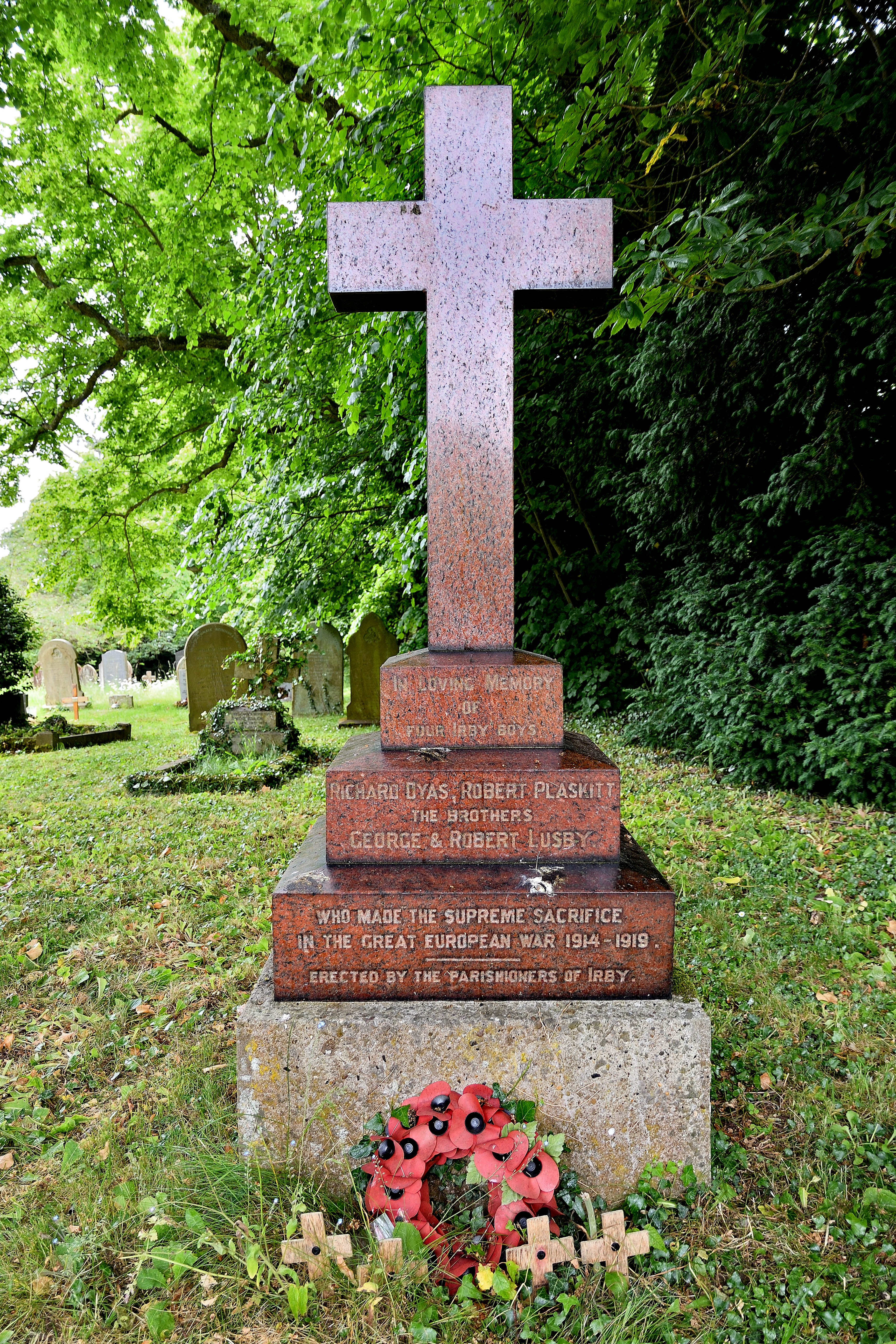 Irby upon Humber war memorial - 2023