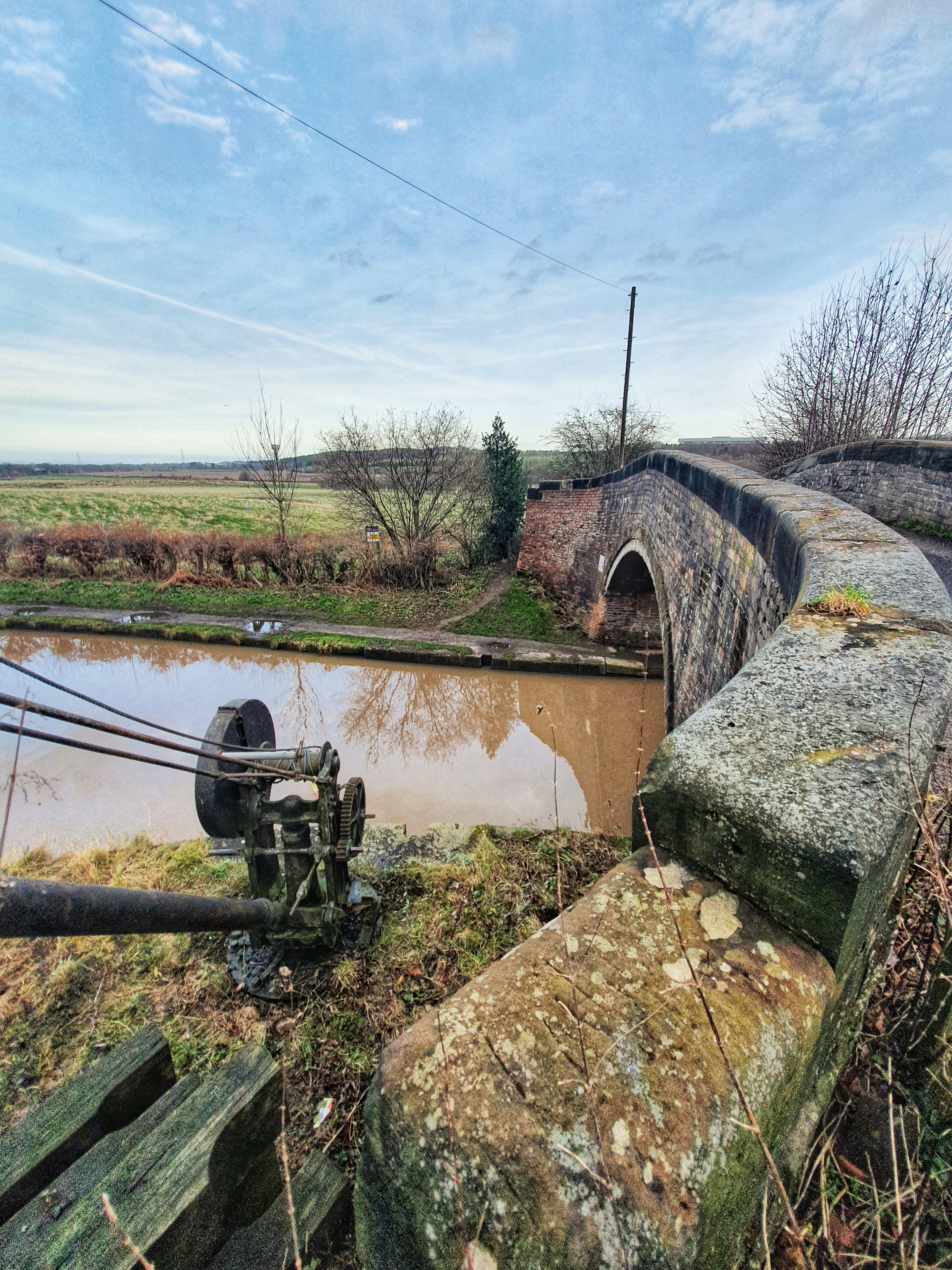 Looking eastwards towards the fields of Wharford & Daresbury 
