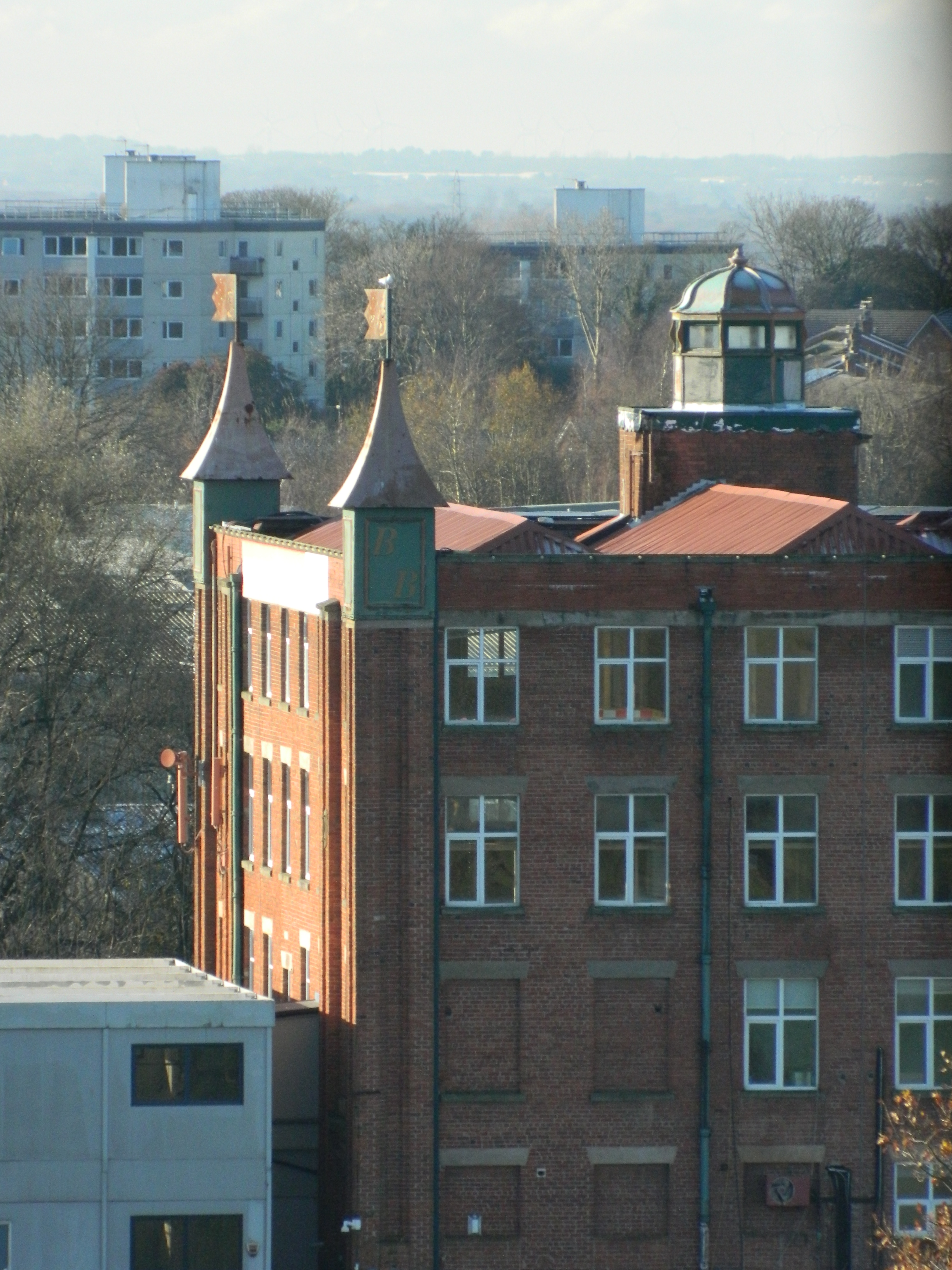 Canal Mill, Botany Brow, Chorley. A cotton spinning mill of 1855 with alterations.