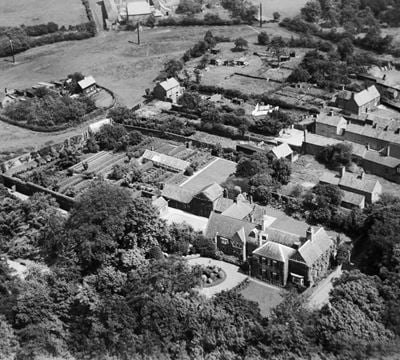 The Hall and gardens, Wellow, 1938