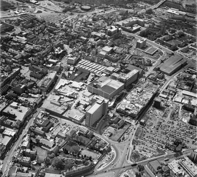 Town centre, Northampton, 1975